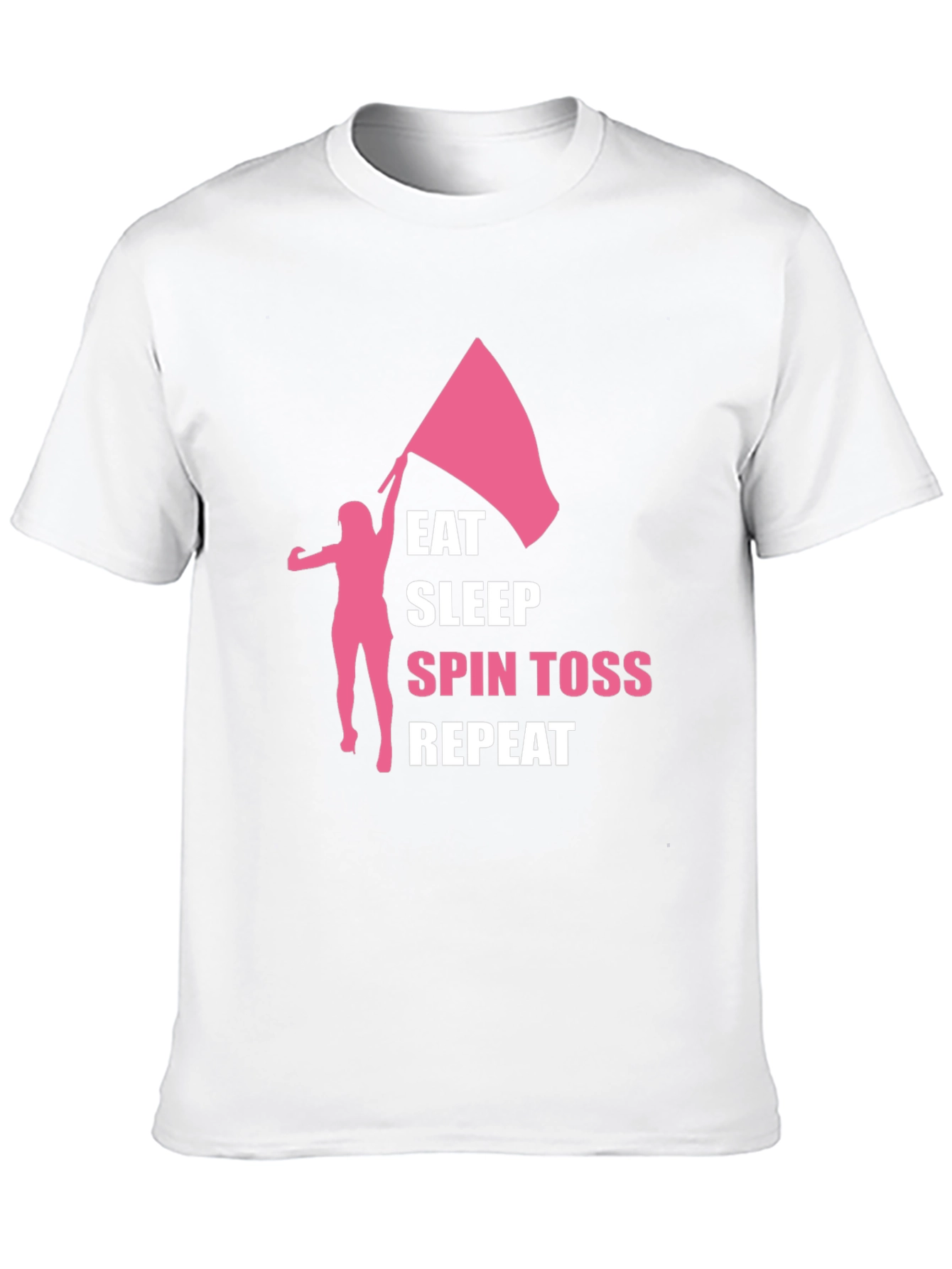 Eat Sleep Spin Toss Repeat Black T-Shirt