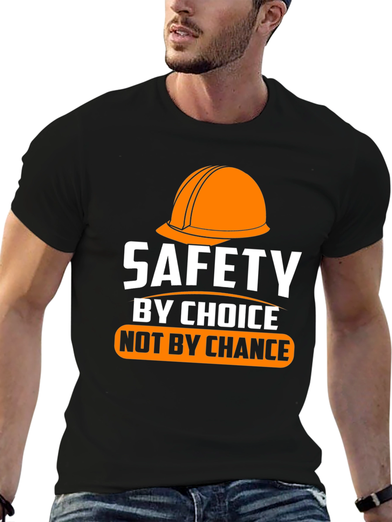 Safety First Black Graphic Tee