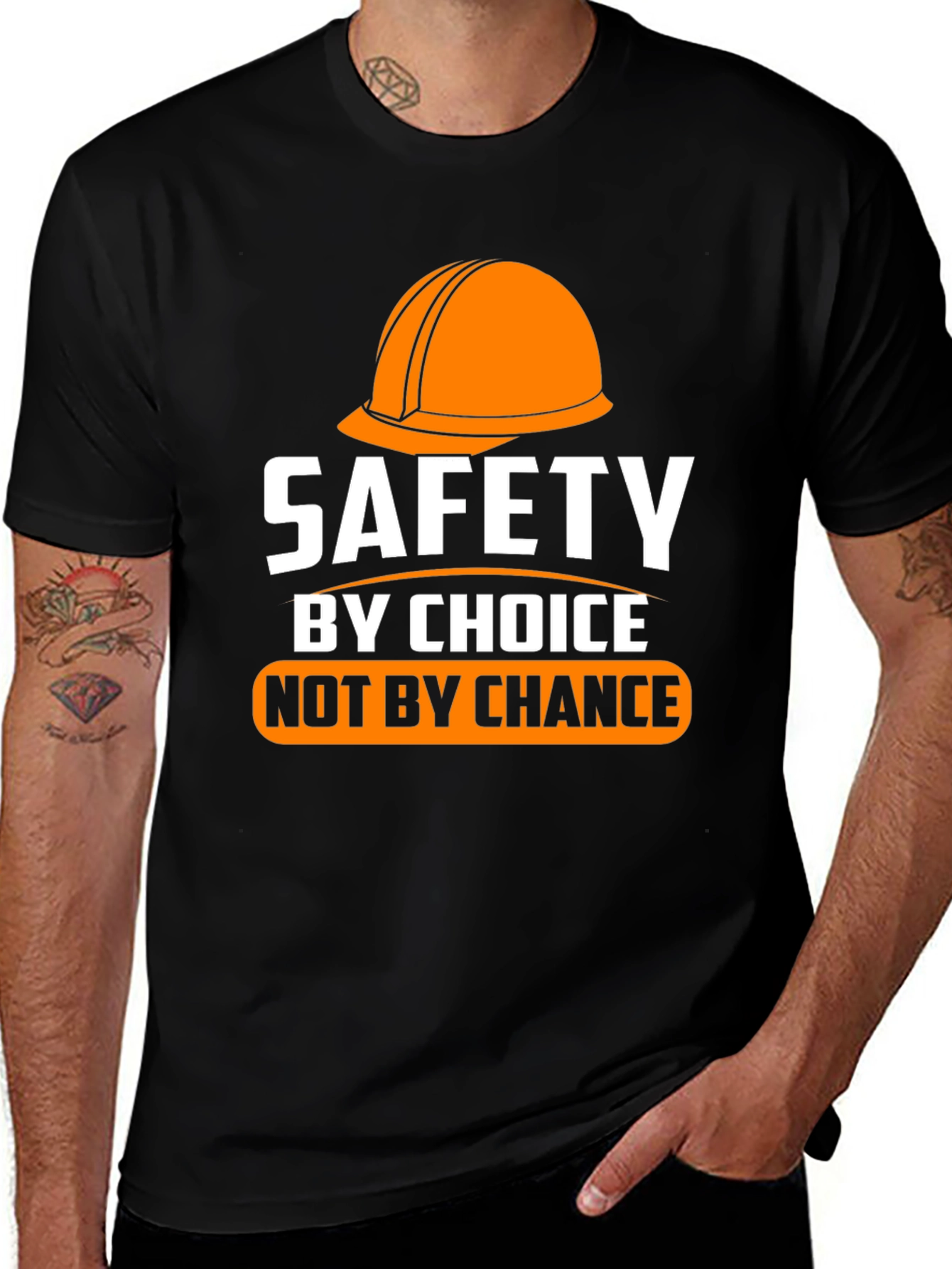 Safety First Black Graphic Tee