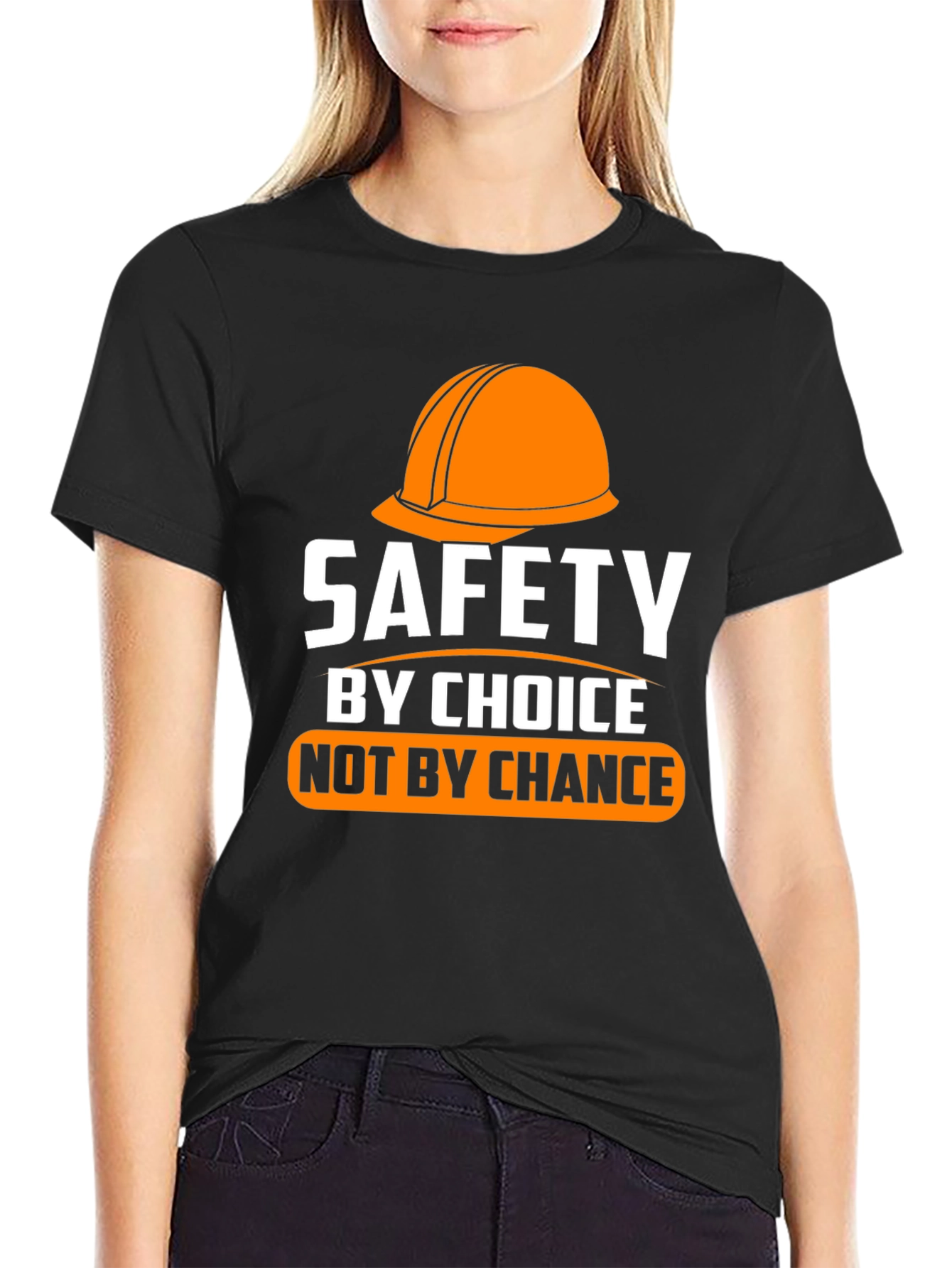 Safety First Black Graphic Tee
