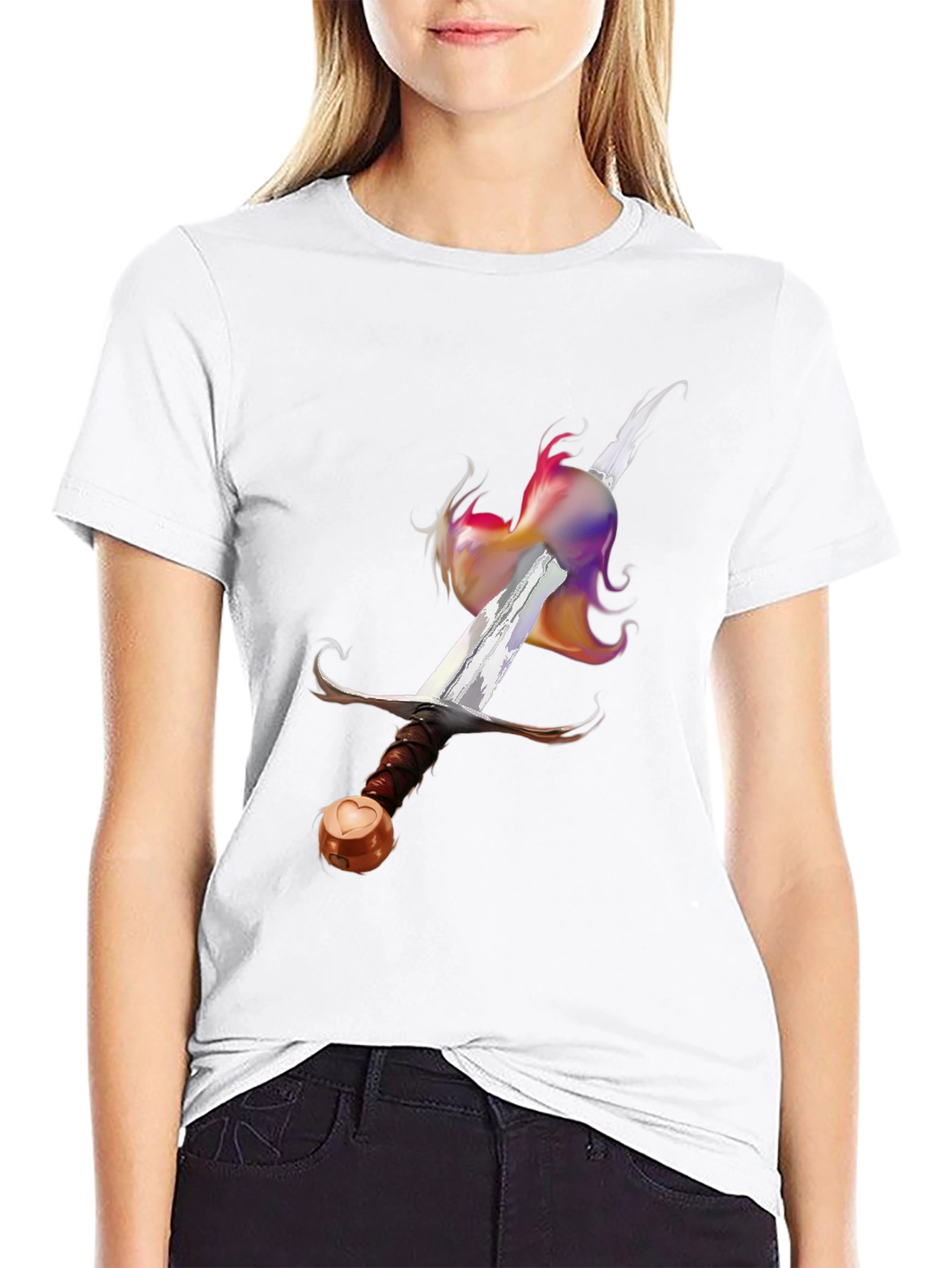 Sword & Prism T-Shirt - Stylish Graphic Tee