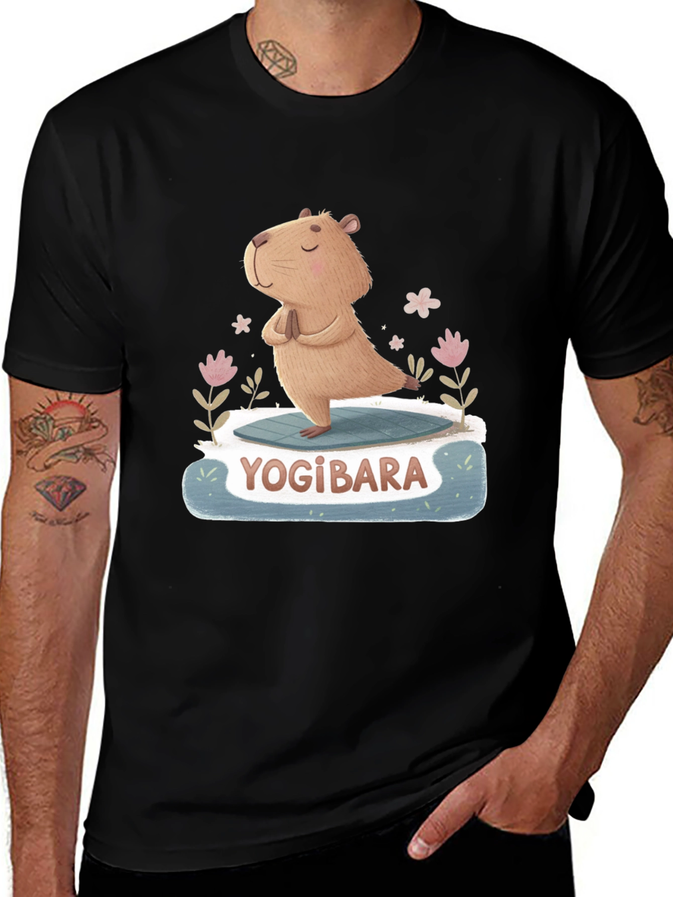Yogibara Capybara Yoga T-Shirt