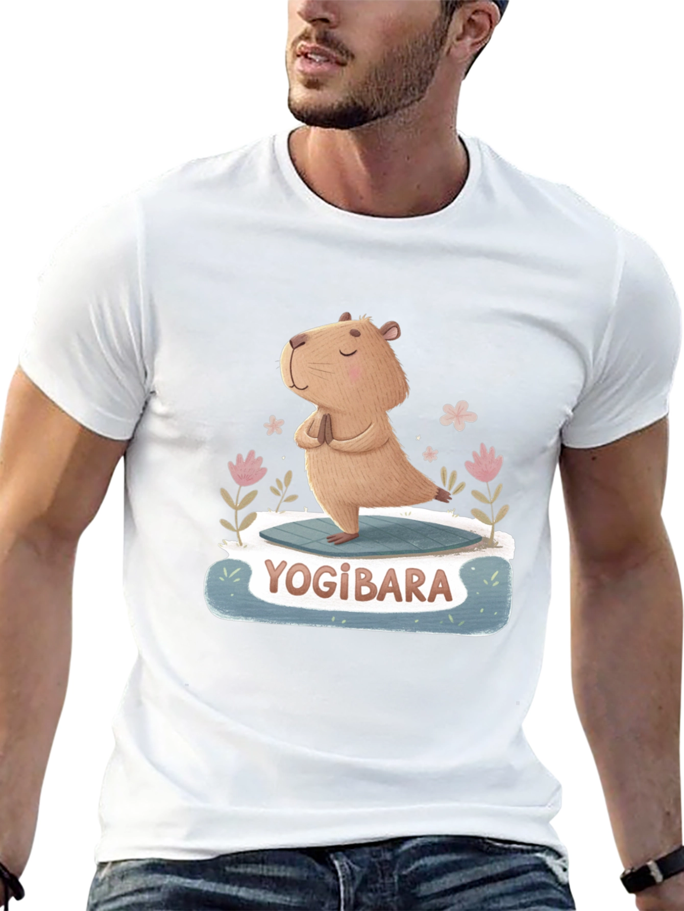 Yogibara Capybara Yoga T-Shirt