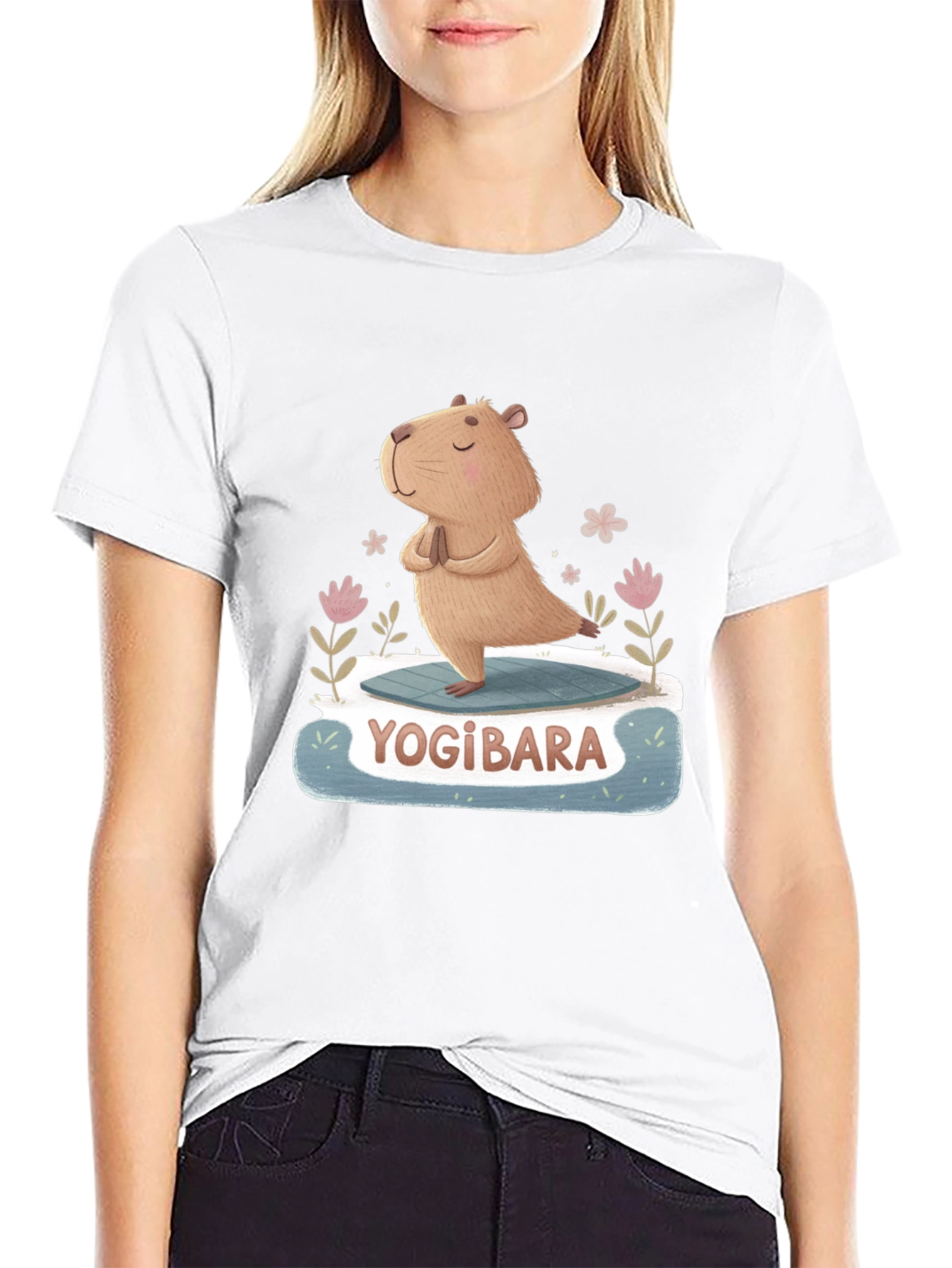 Yogibara Capybara Yoga T-Shirt