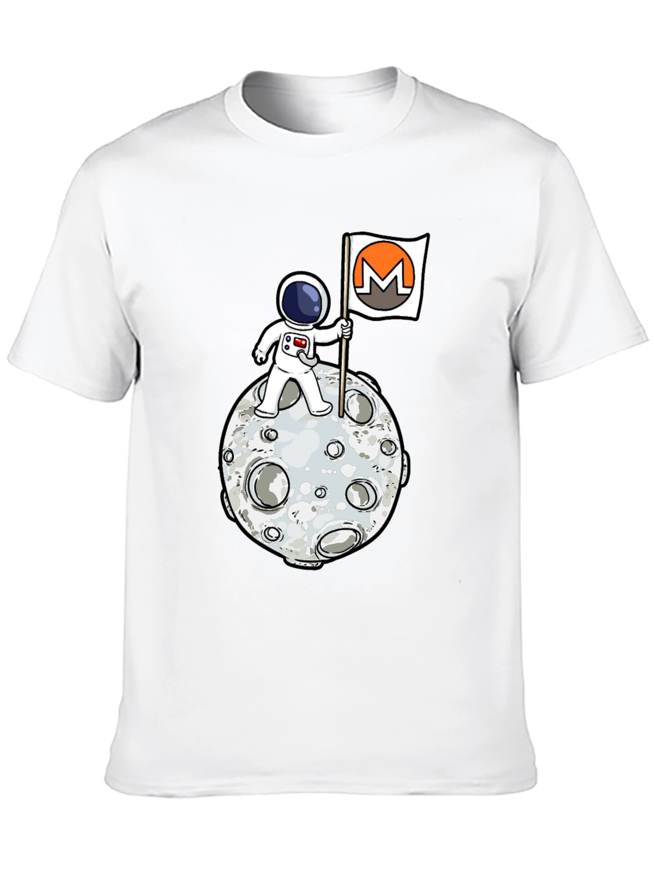 Astronaut Moon Monero Crypto T-Shirt