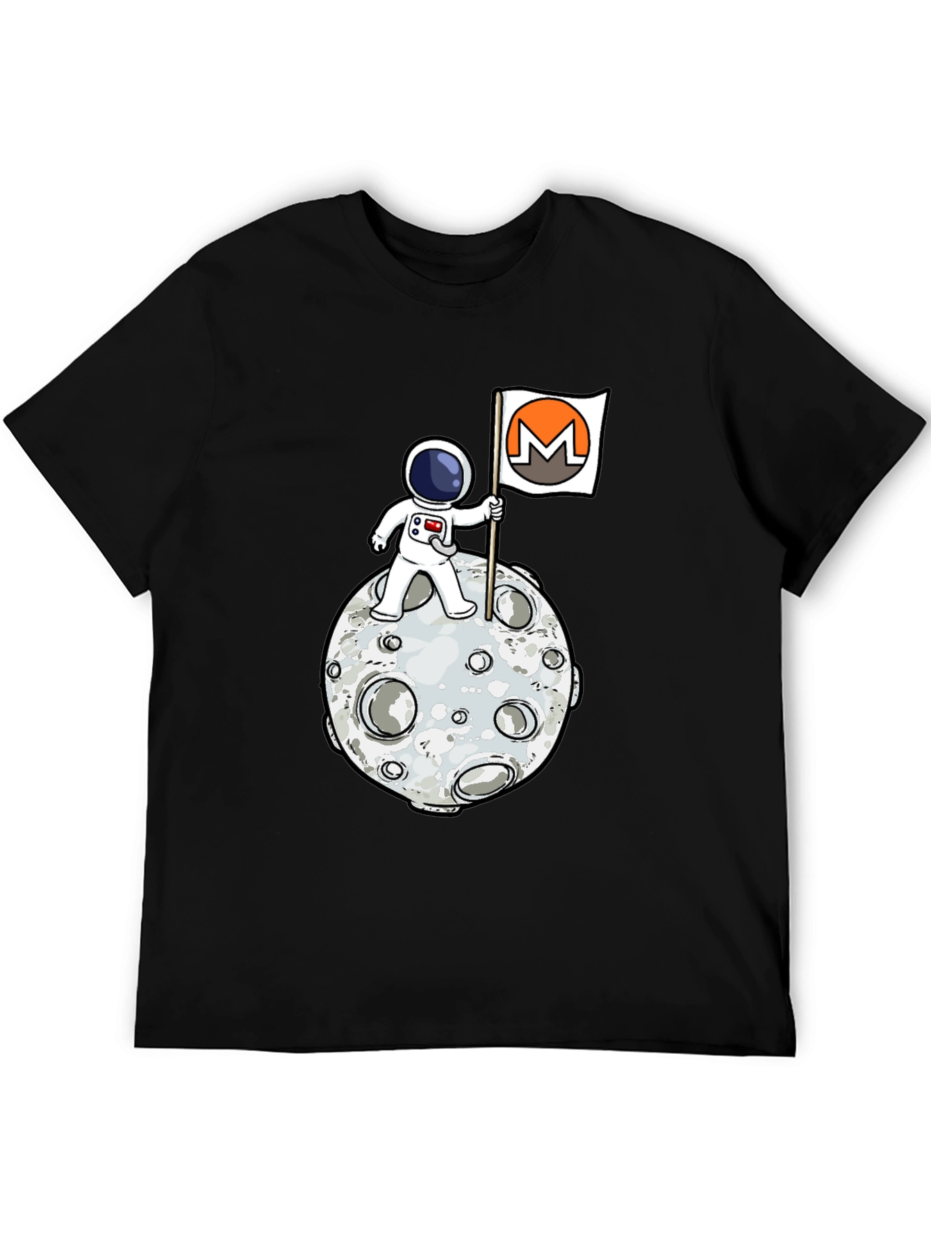 Astronaut Moon Monero Crypto T-Shirt