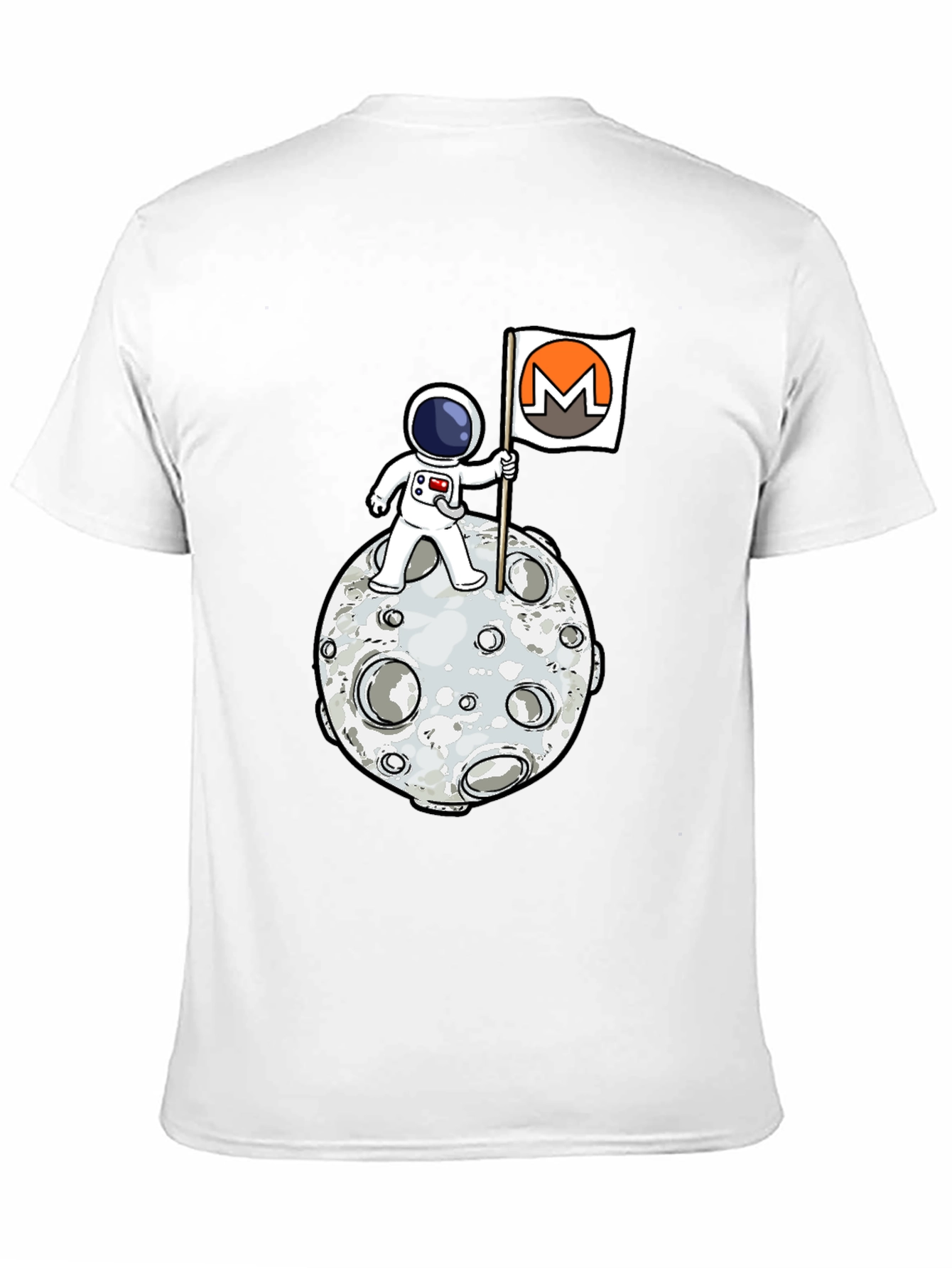 Astronaut Moon Monero Crypto T-Shirt