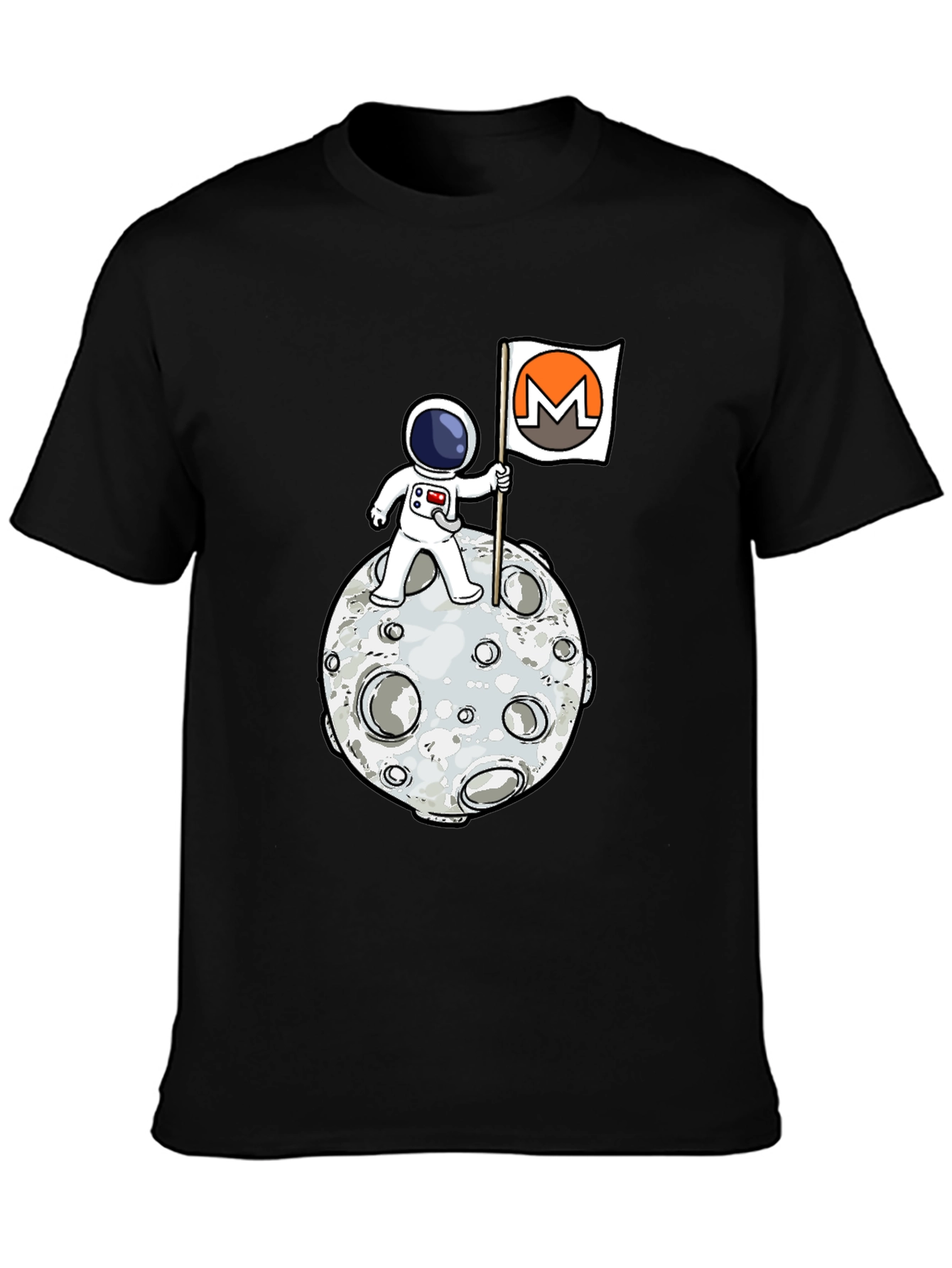 Astronaut Moon Monero Crypto T-Shirt