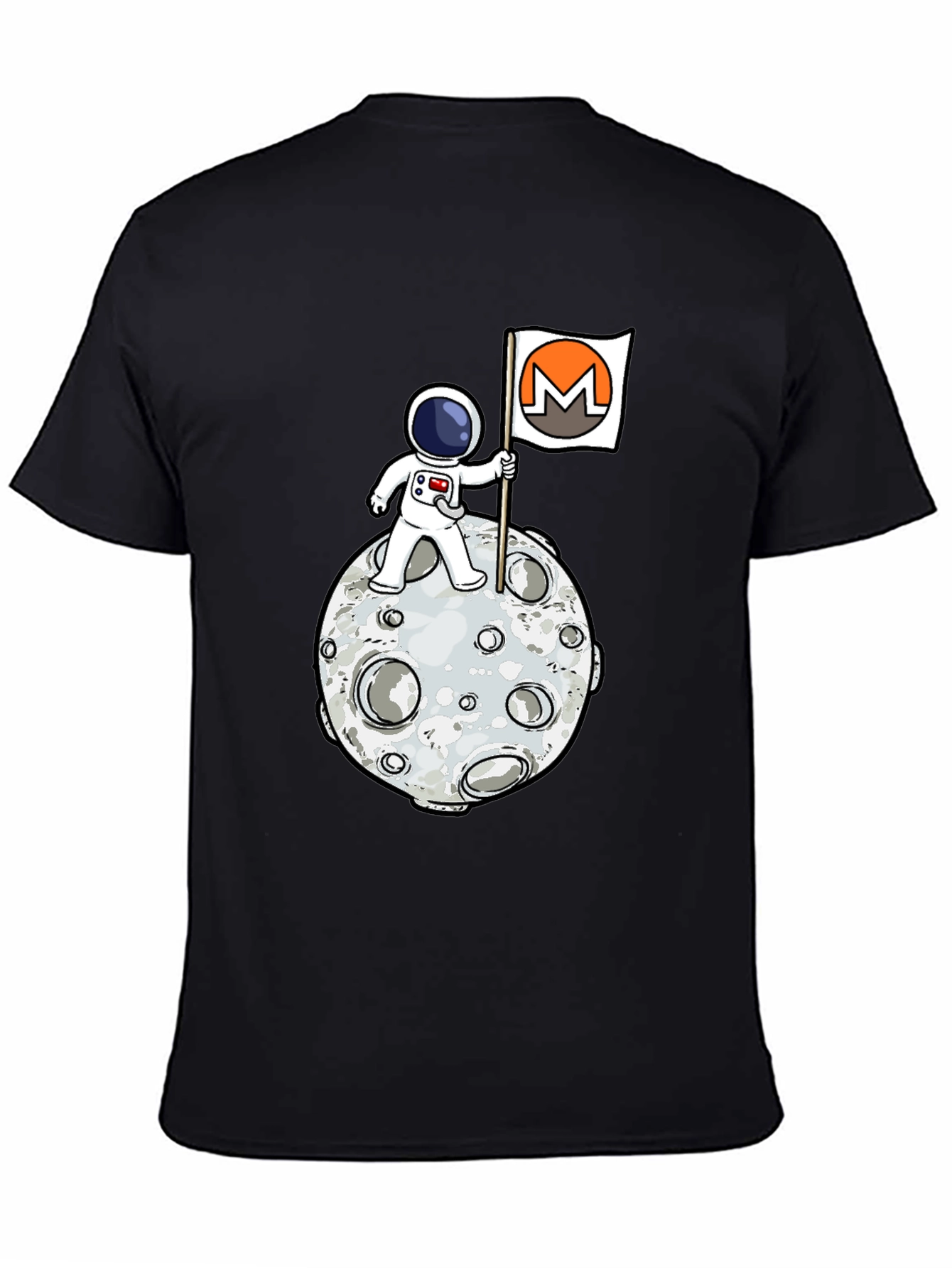 Astronaut Moon Monero Crypto T-Shirt