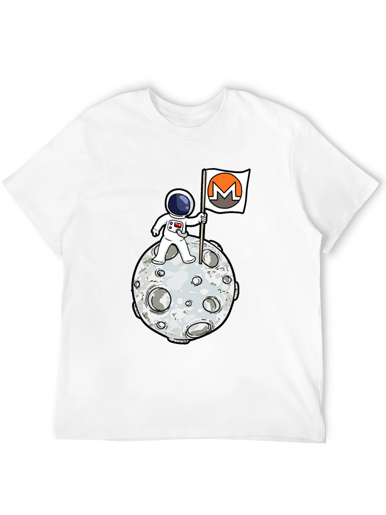 Astronaut Moon Monero Crypto T-Shirt