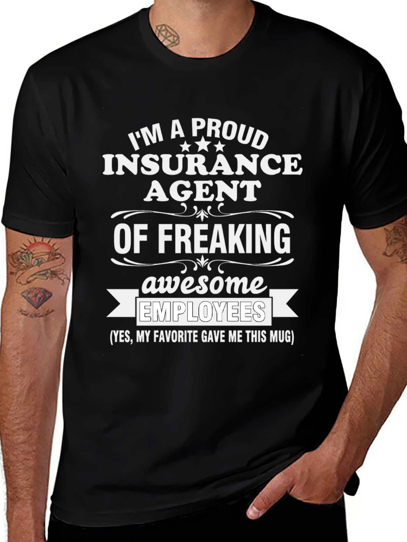 Proud Insurance Agent T-Shirt Awesome Employees