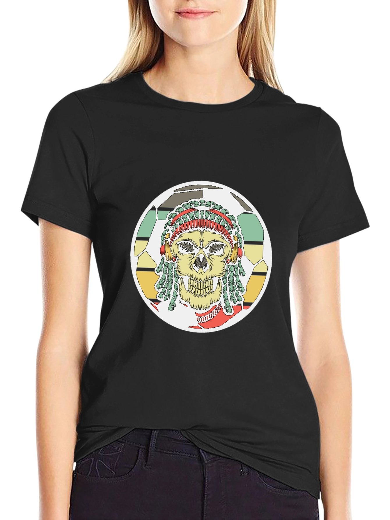Skull Soccer T-Shirt - Stylish Graphic Tee