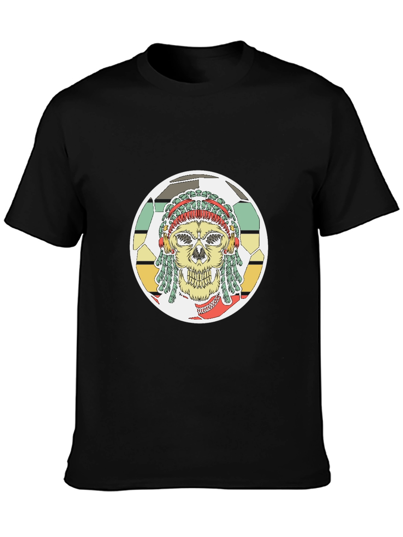Skull Soccer T-Shirt - Stylish Graphic Tee
