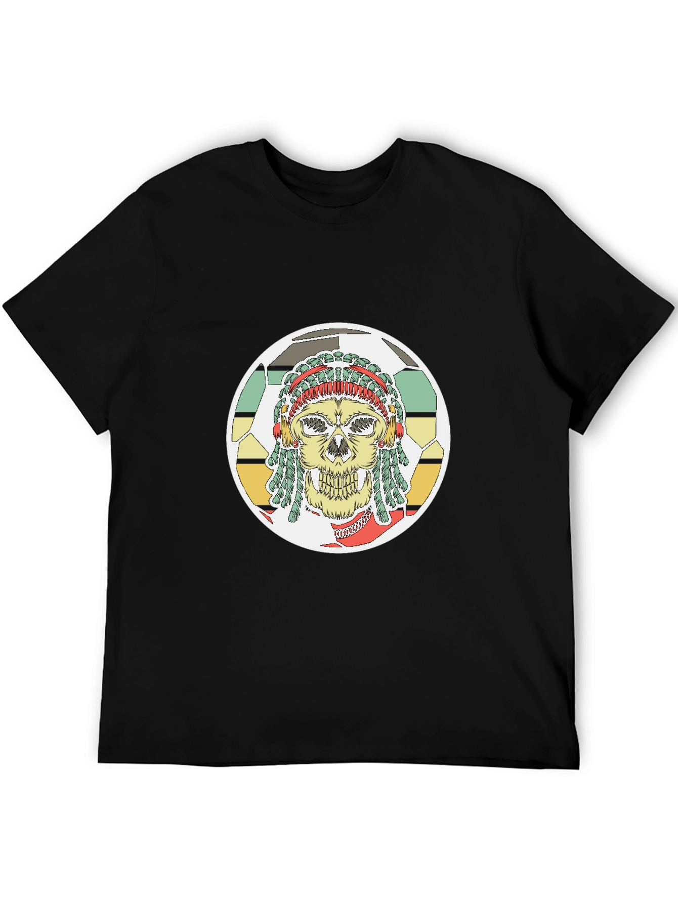 Skull Soccer T-Shirt - Stylish Graphic Tee