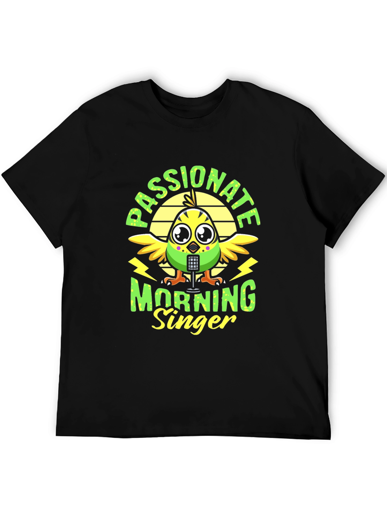 Passionate Morning Singer Bird Graphic Tee