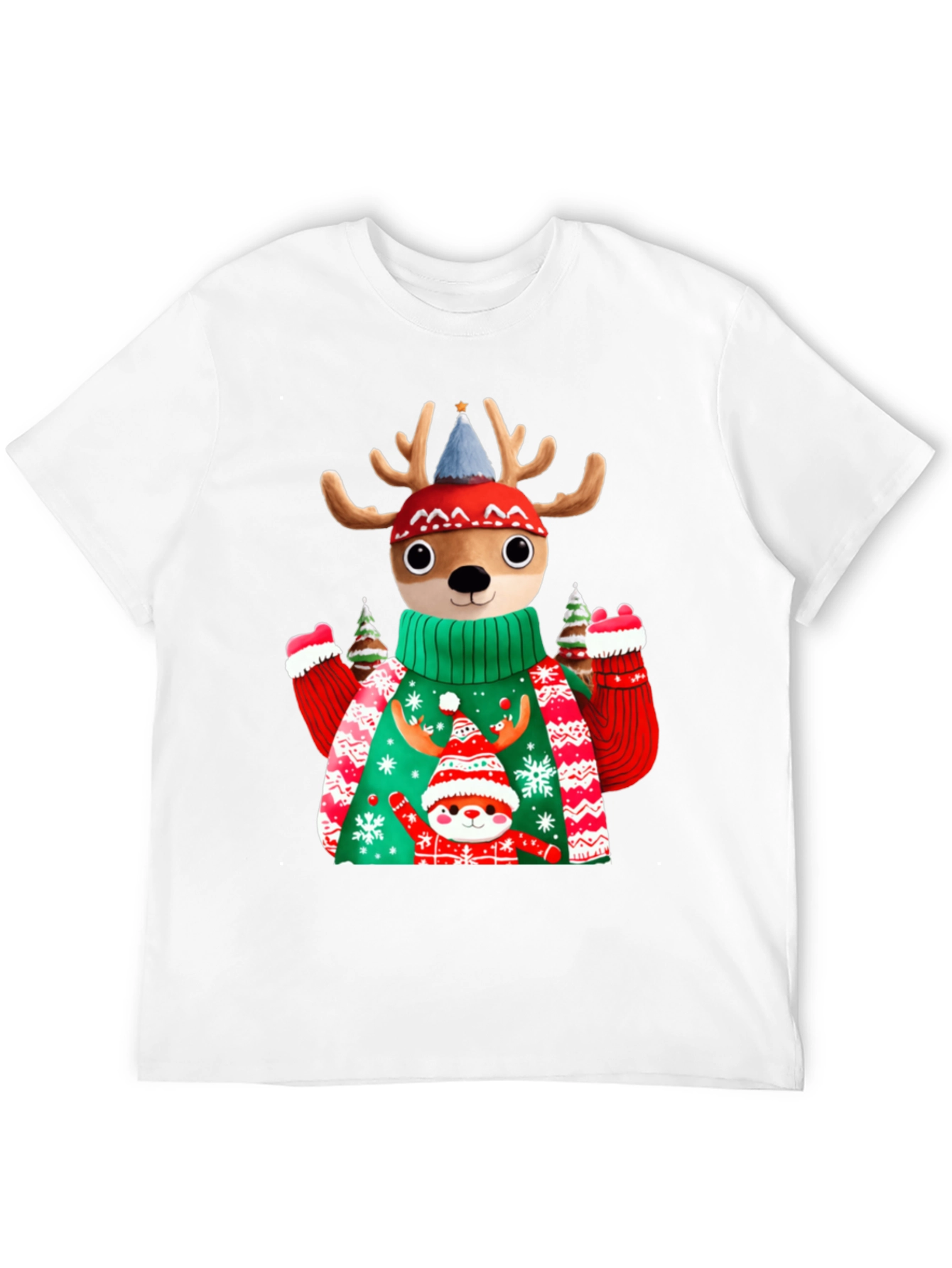 Festive Deer Christmas T-Shirt
