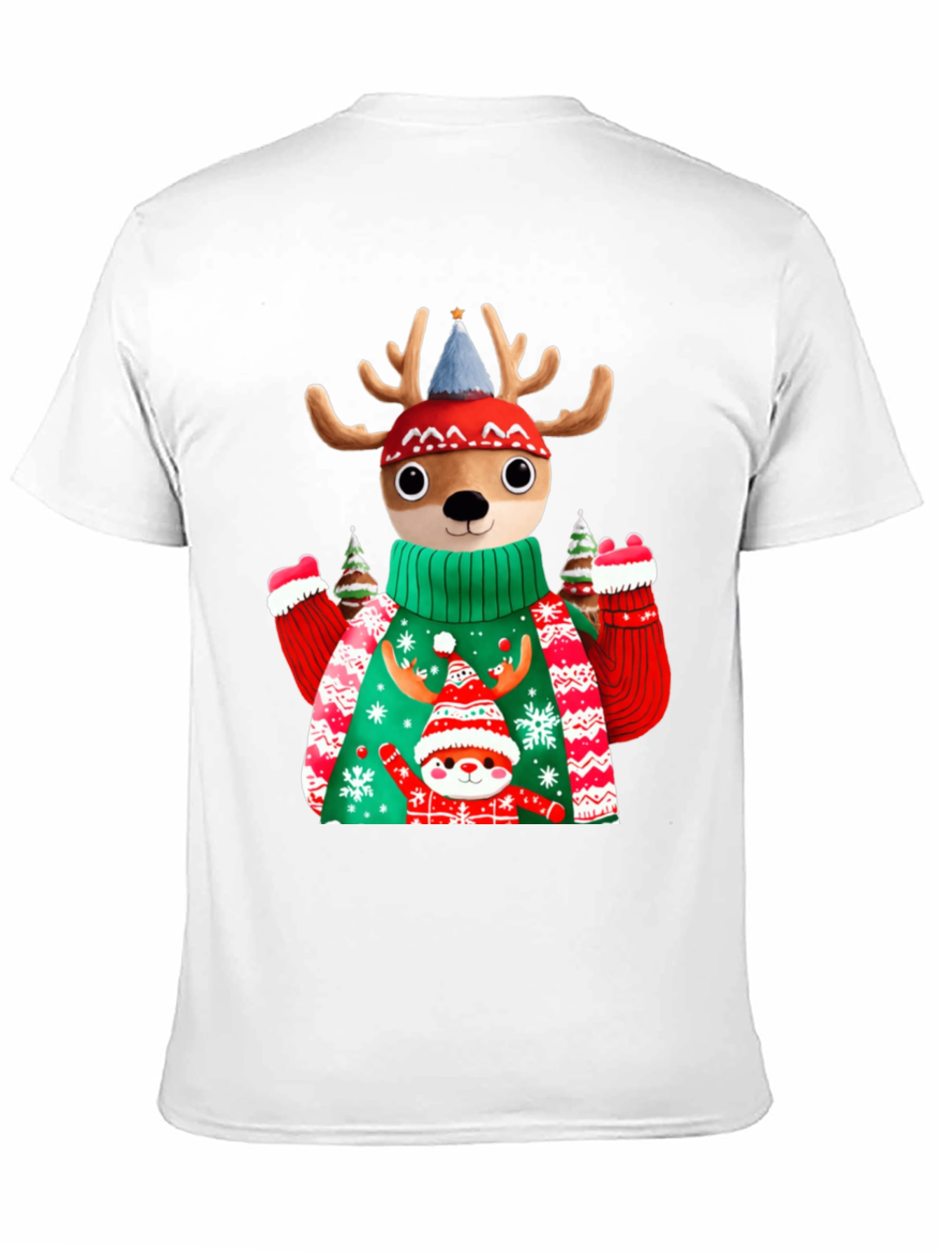 Festive Deer Christmas T-Shirt