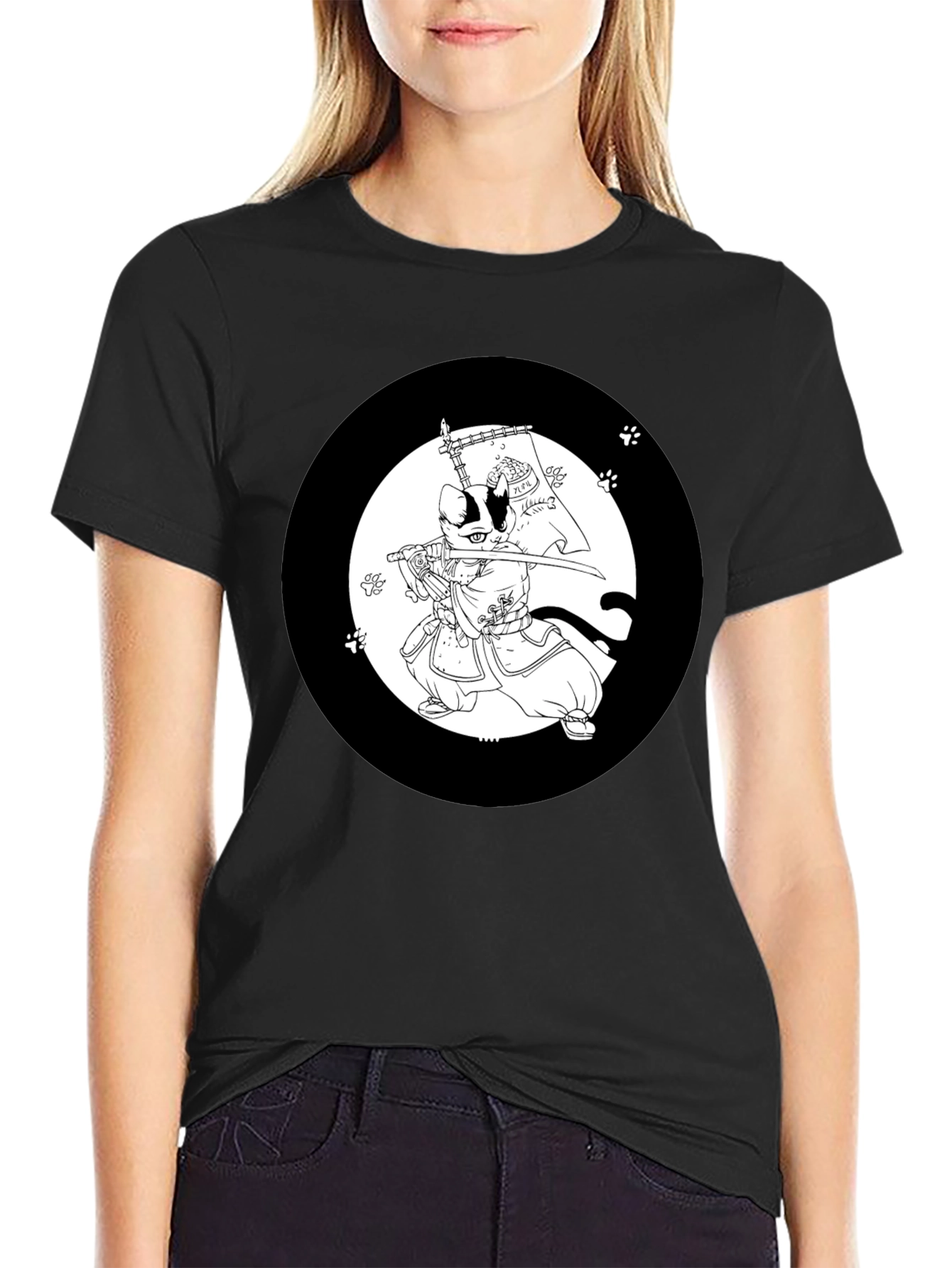 Samurai Cat T-Shirt: Cool Graphic Tee