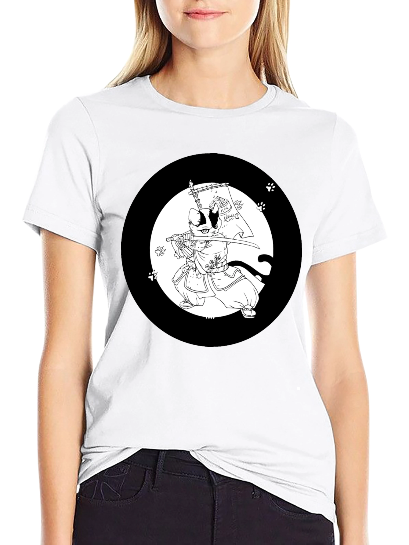 Samurai Cat T-Shirt: Cool Graphic Tee