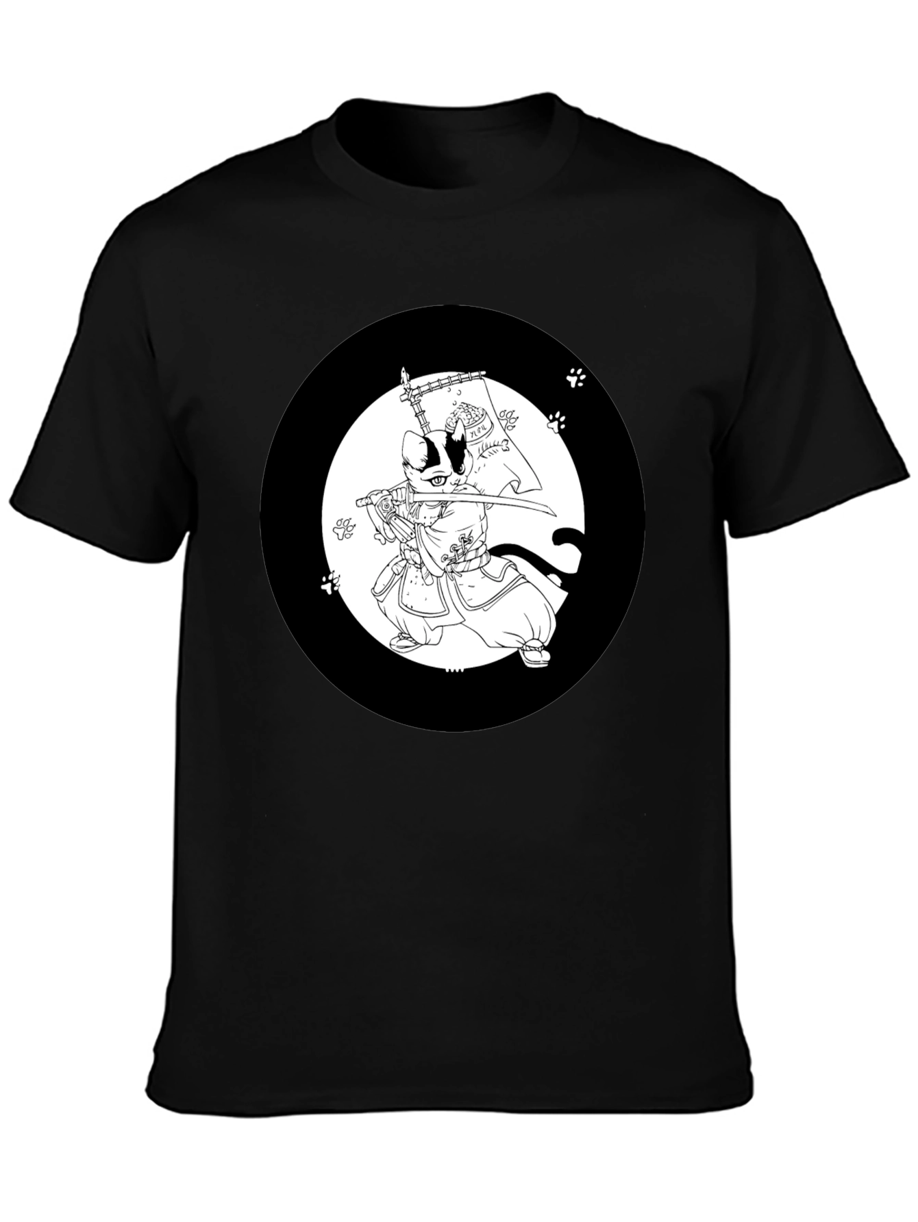 Samurai Cat T-Shirt: Cool Graphic Tee