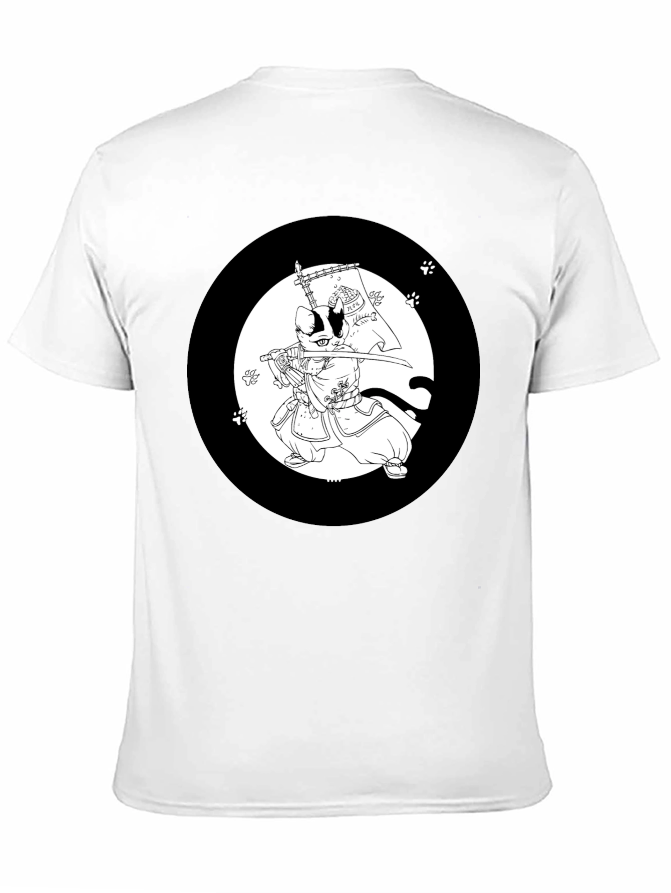 Samurai Cat T-Shirt: Cool Graphic Tee
