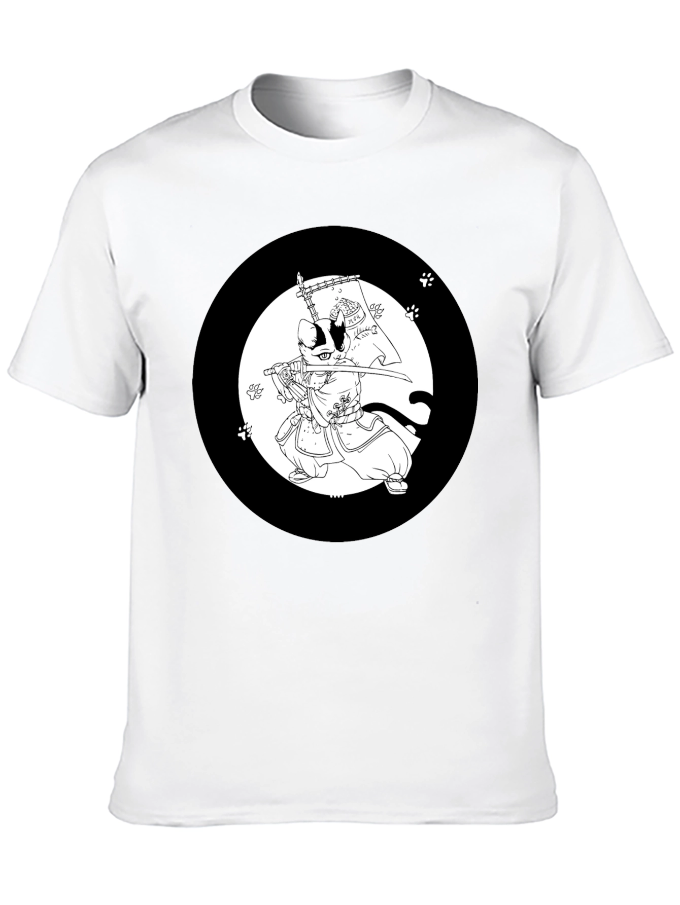 Samurai Cat T-Shirt: Cool Graphic Tee