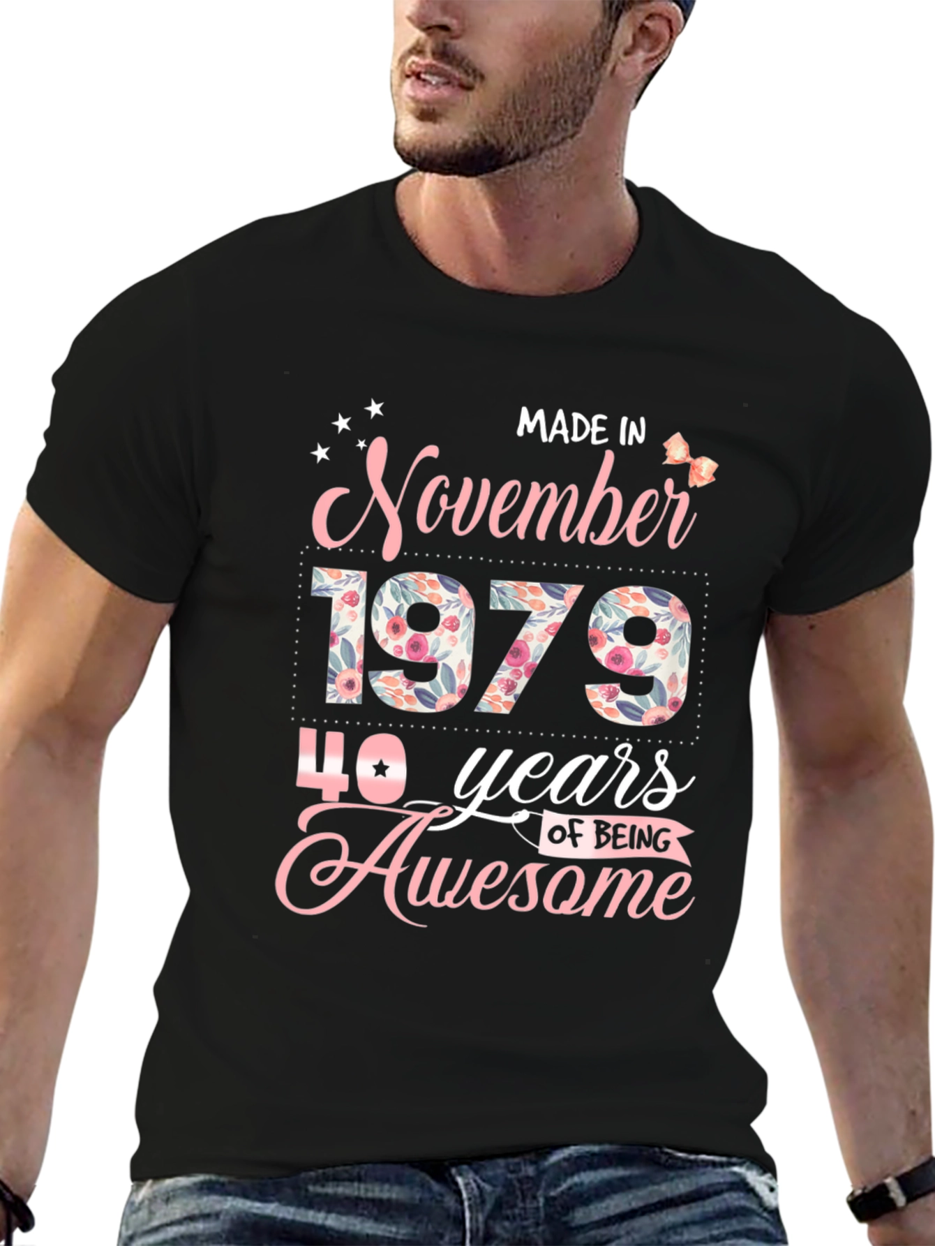 November 1979 40 Years Awesome Graphic T-Shirt