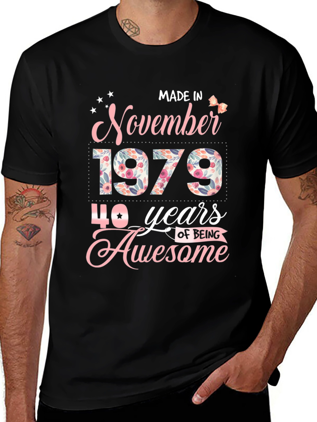 November 1979 40 Years Awesome Graphic T-Shirt