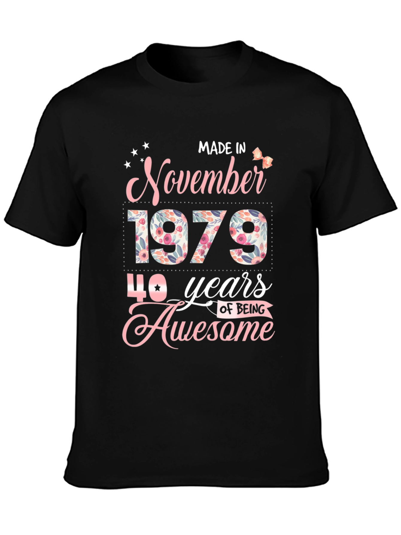 November 1979 40 Years Awesome Graphic T-Shirt