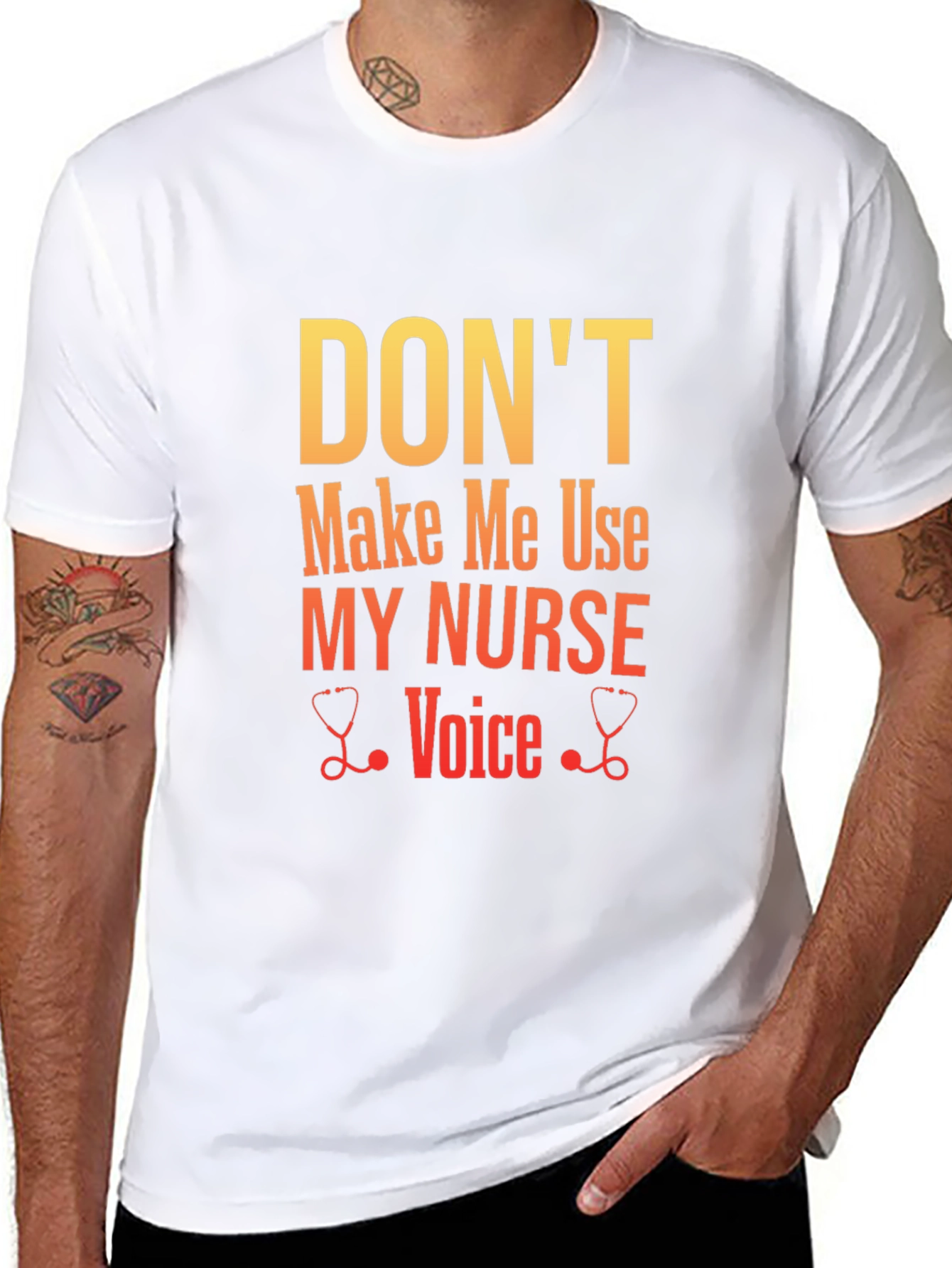 Dont Make Me Use My Nurse Voice Graphic Tee