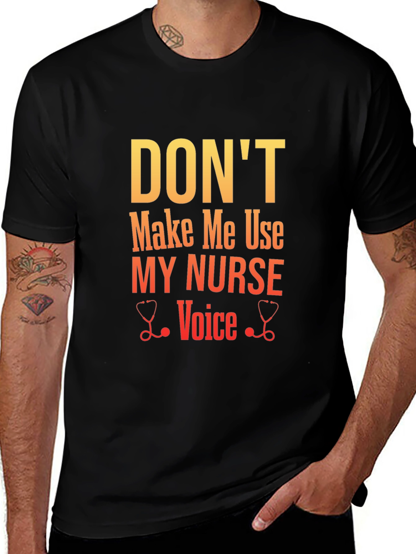 Dont Make Me Use My Nurse Voice Graphic Tee