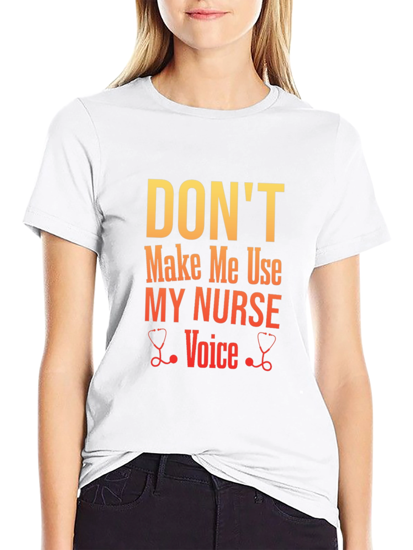 Dont Make Me Use My Nurse Voice Graphic Tee