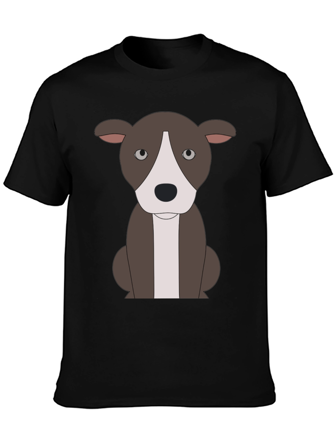 Cartoon Pitbull T-Shirt - Black