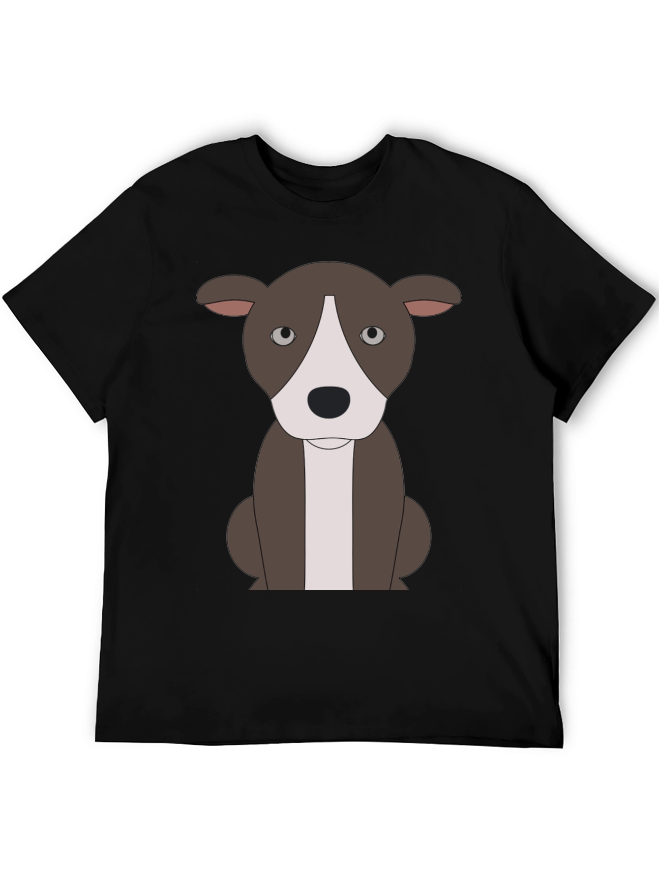 Cartoon Pitbull T-Shirt - Black