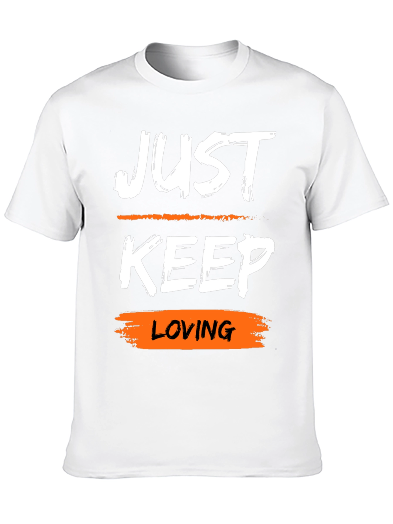 Just Keep Loving Graphic Tee - Trendy Casual Style
