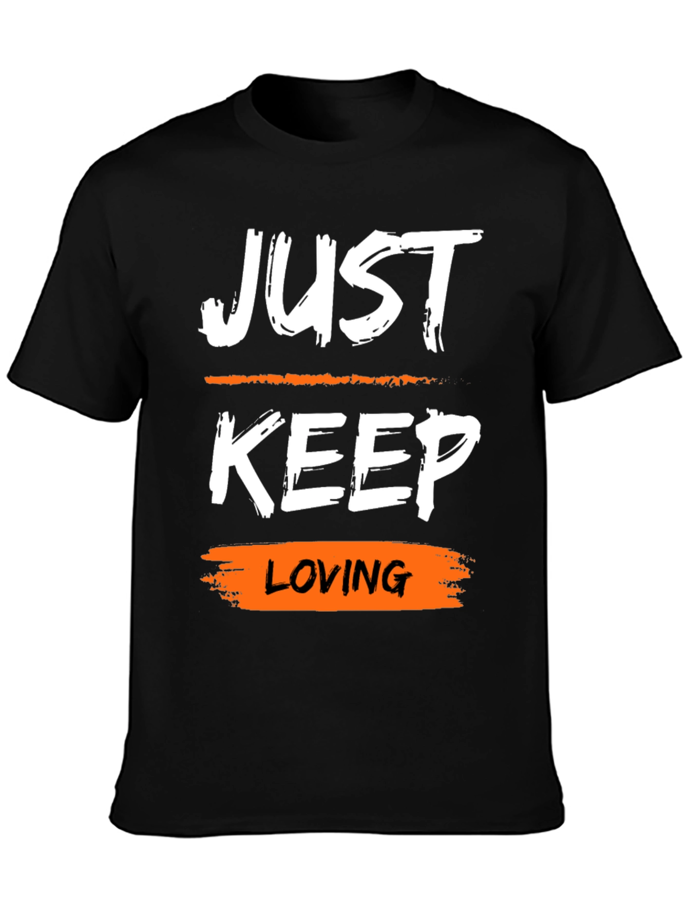 Just Keep Loving Graphic Tee - Trendy Casual Style