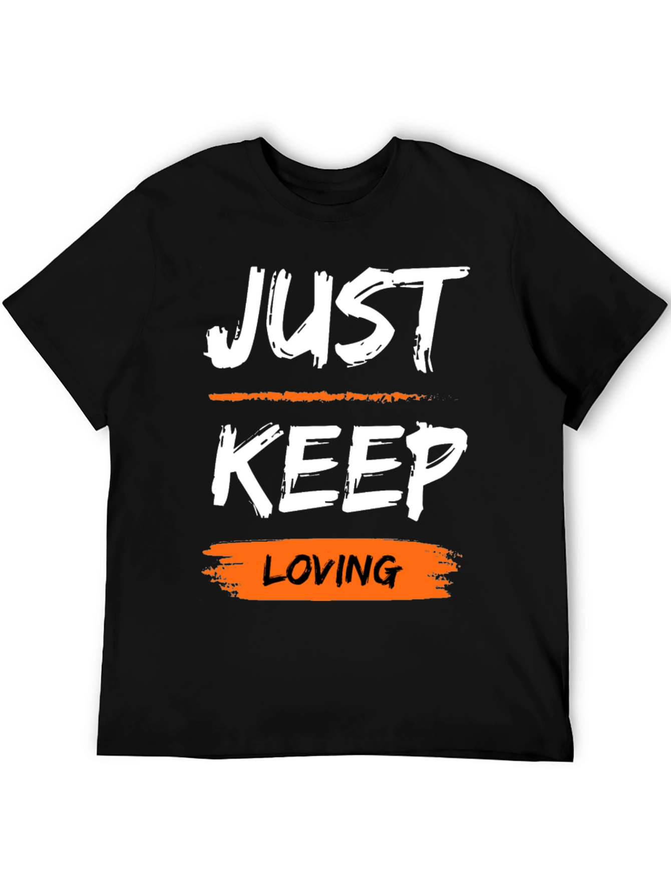 Just Keep Loving Graphic Tee - Trendy Casual Style