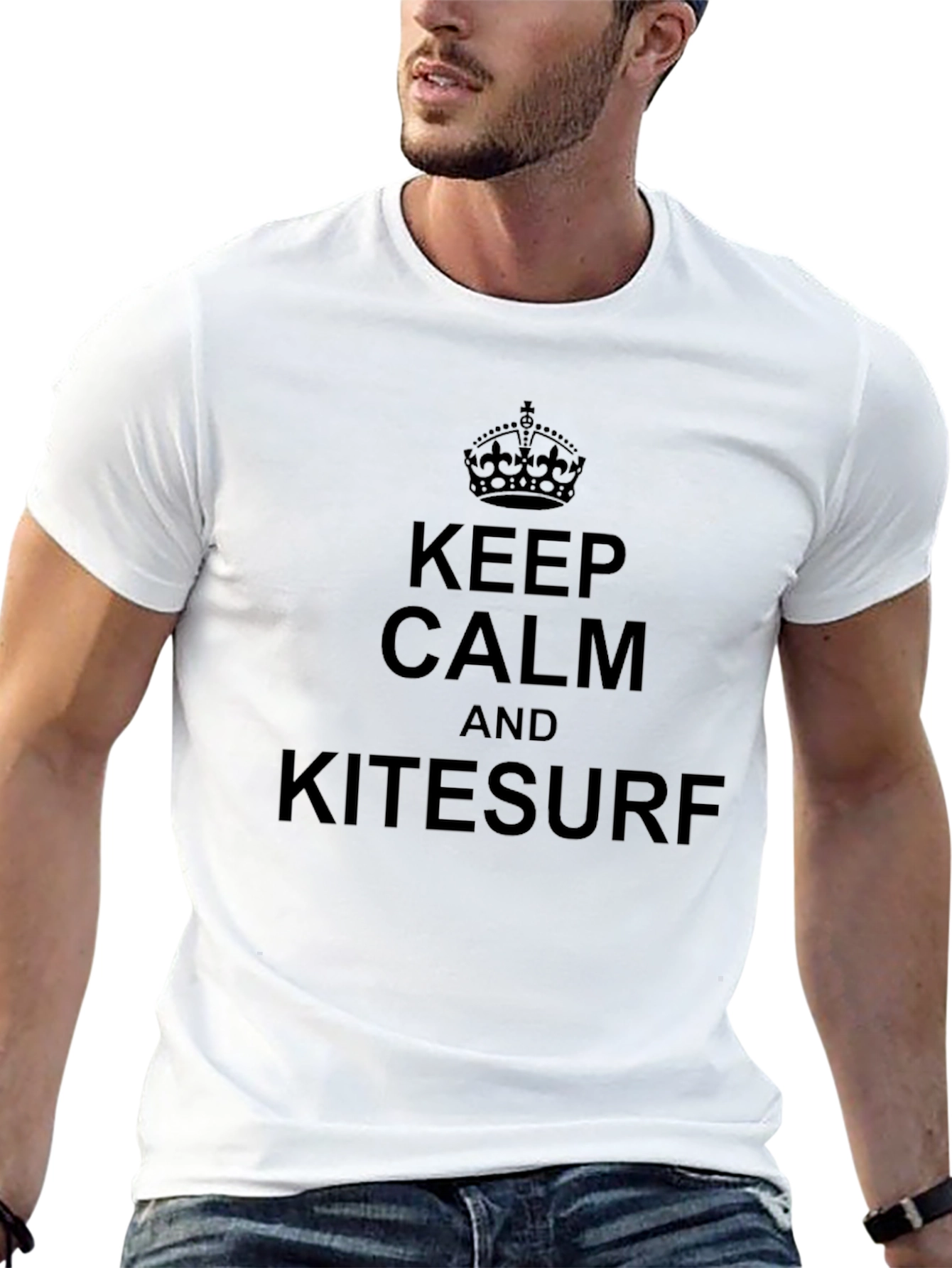 Keep Calm & Kitesurf Graphic T-Shirt