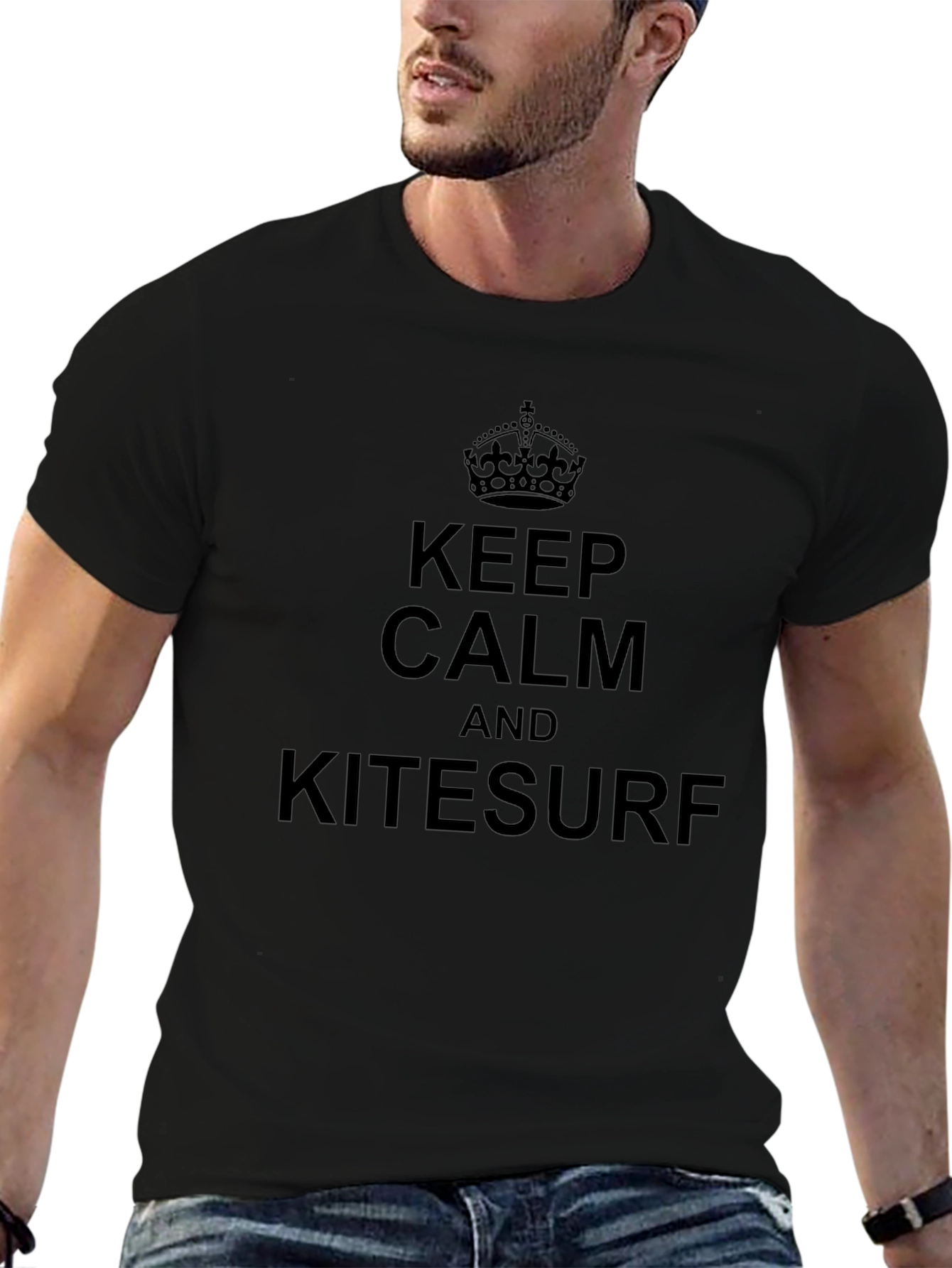 Keep Calm & Kitesurf Graphic T-Shirt