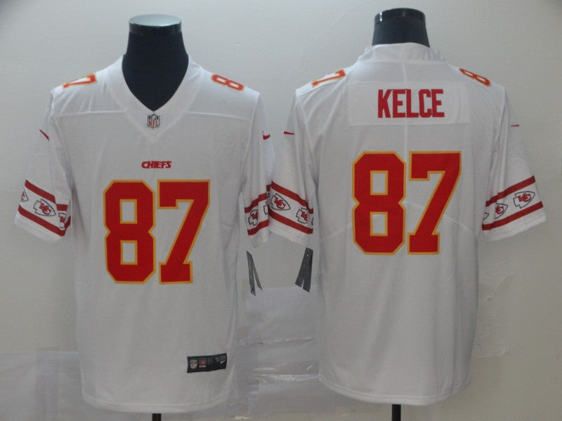 Men's Kansas City Chiefs Travis Kelce White  Player Jerseys