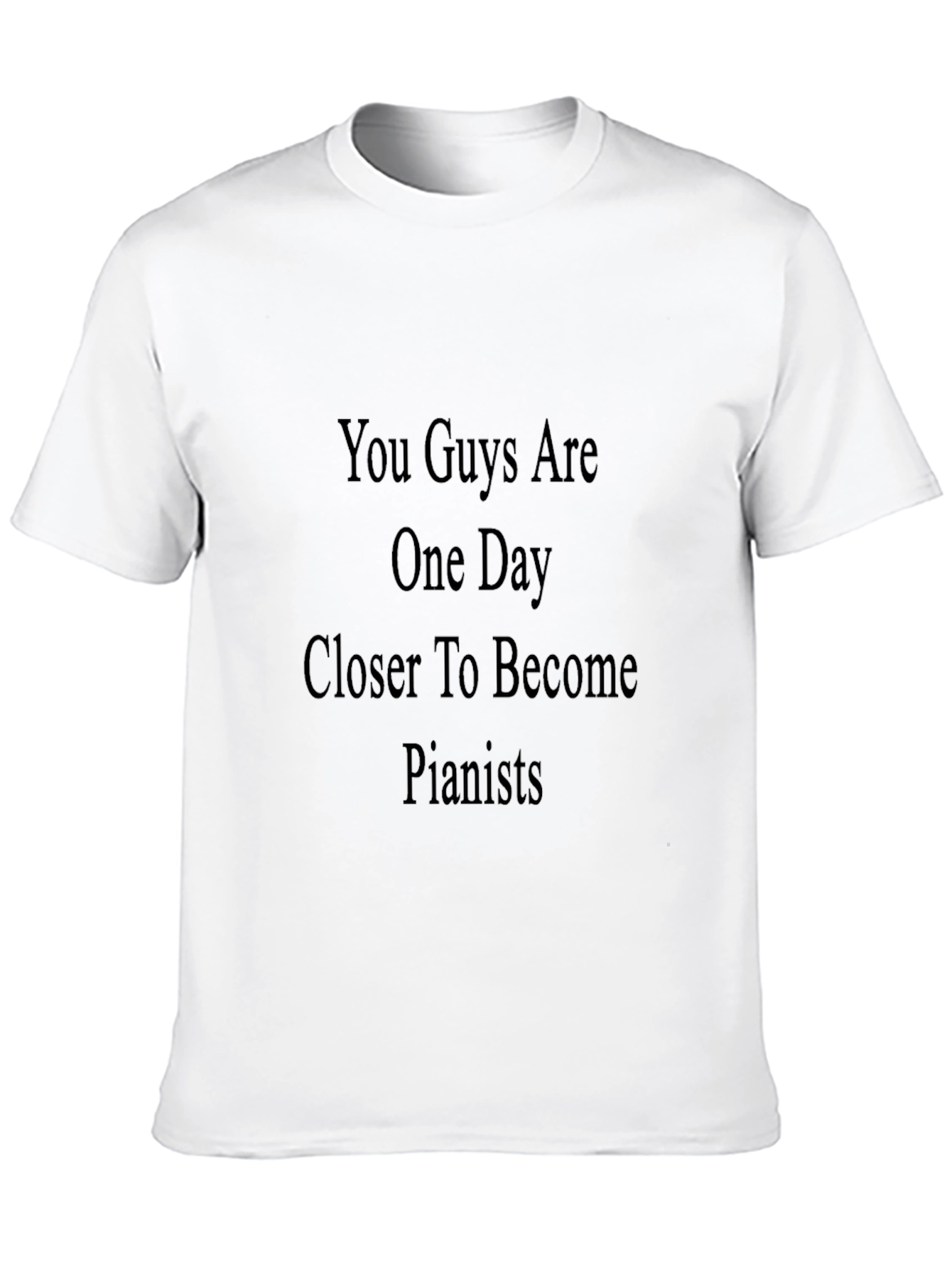Pianist Motivation Black T-Shirt