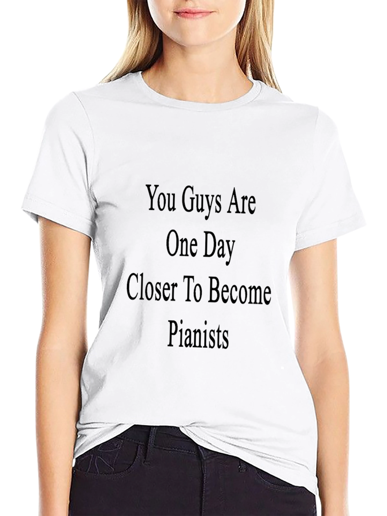 Pianist Motivation Black T-Shirt