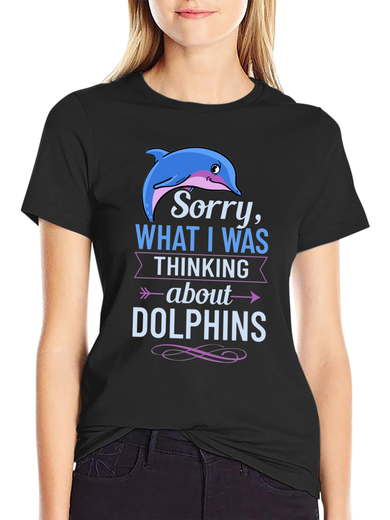 Sorry Dolphins T-Shirt - Mens Graphic Tee