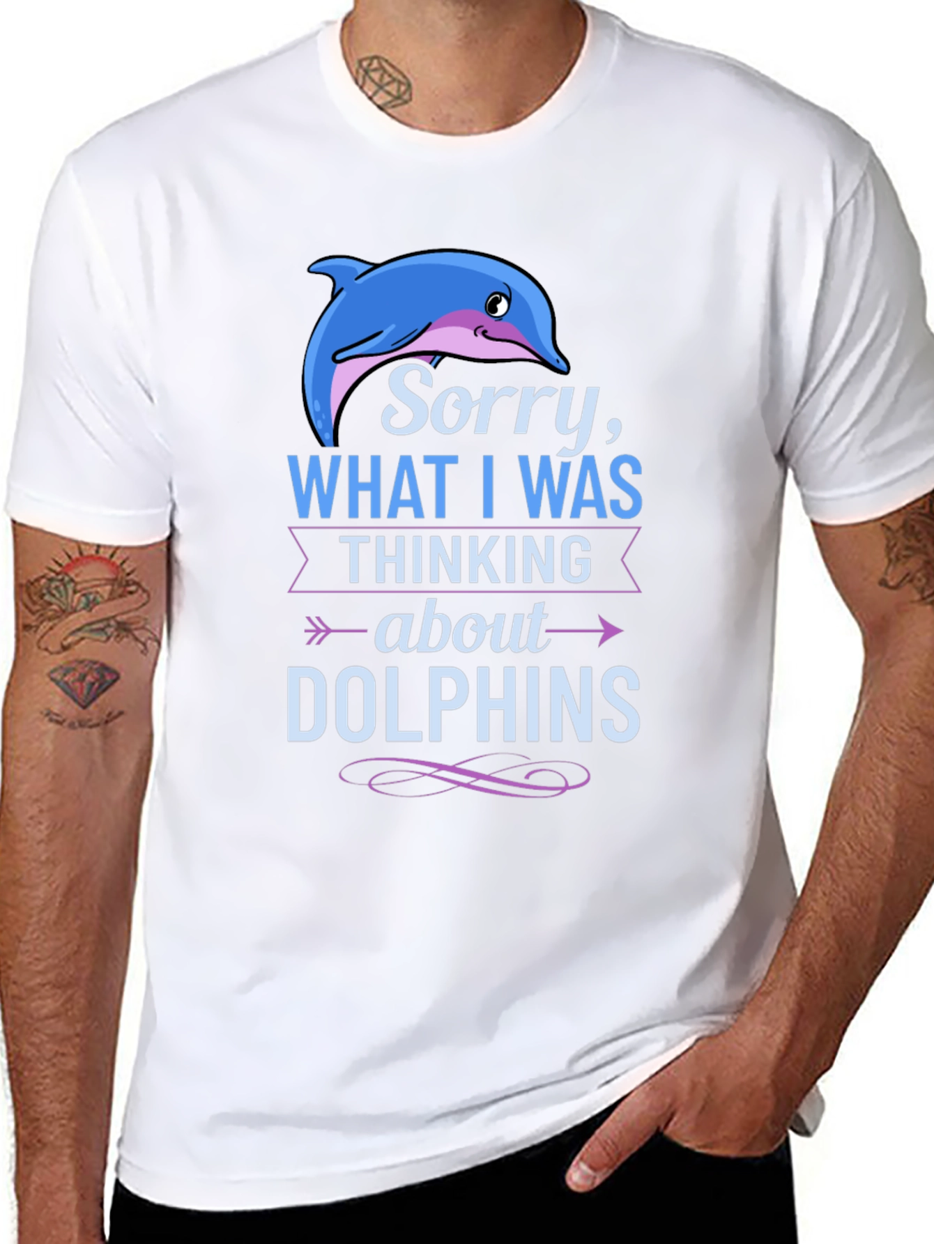 Sorry Dolphins T-Shirt - Mens Graphic Tee