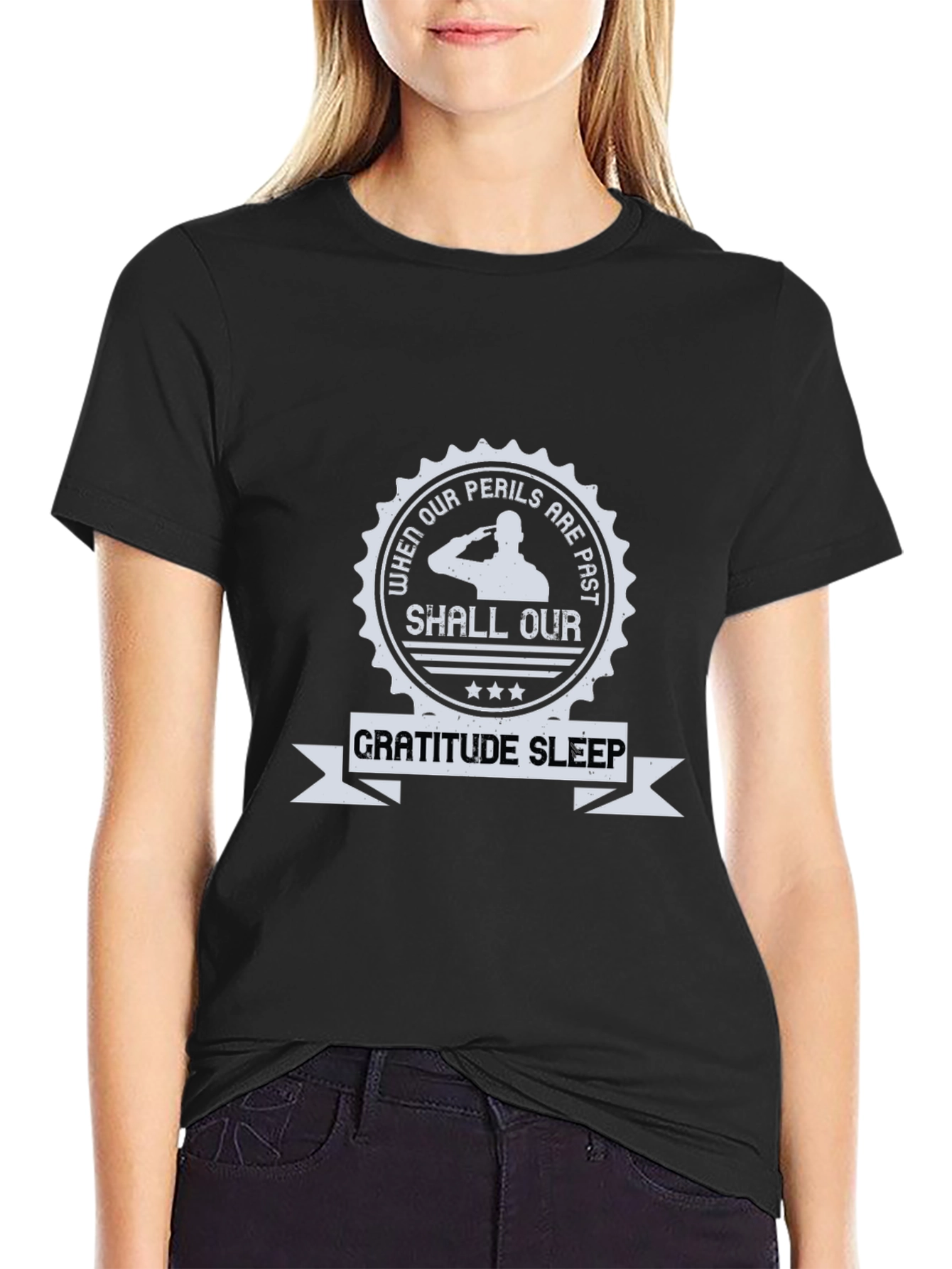 Patriotic Gratitude Graphic T-Shirt