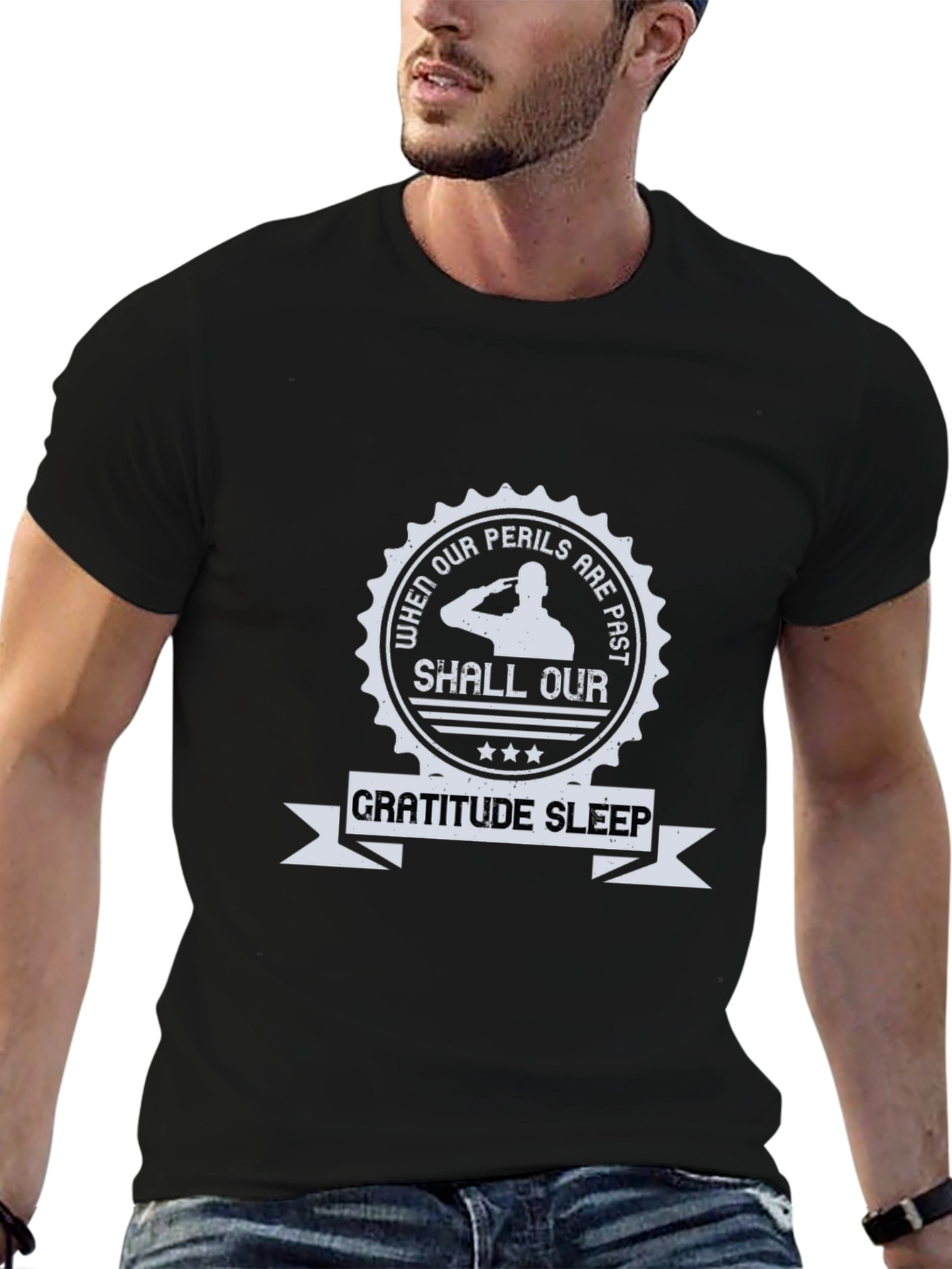 Patriotic Gratitude Graphic T-Shirt