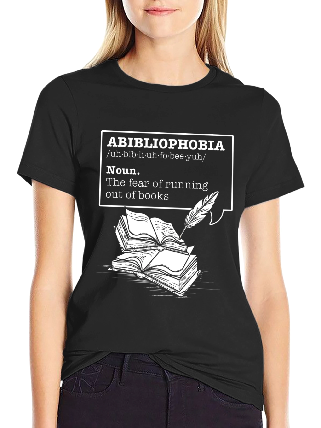 Abibliophobia T-Shirt - Fear of Running Out of Books