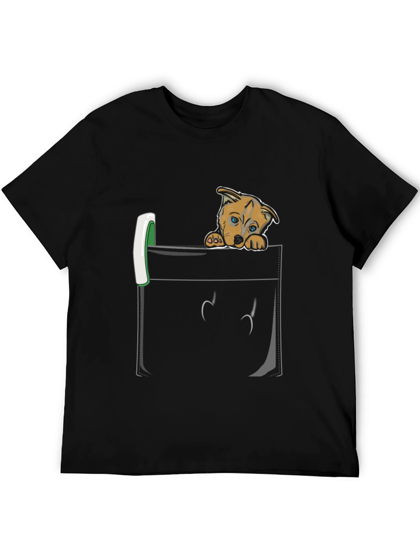 Puppy Peek Pocket Tee