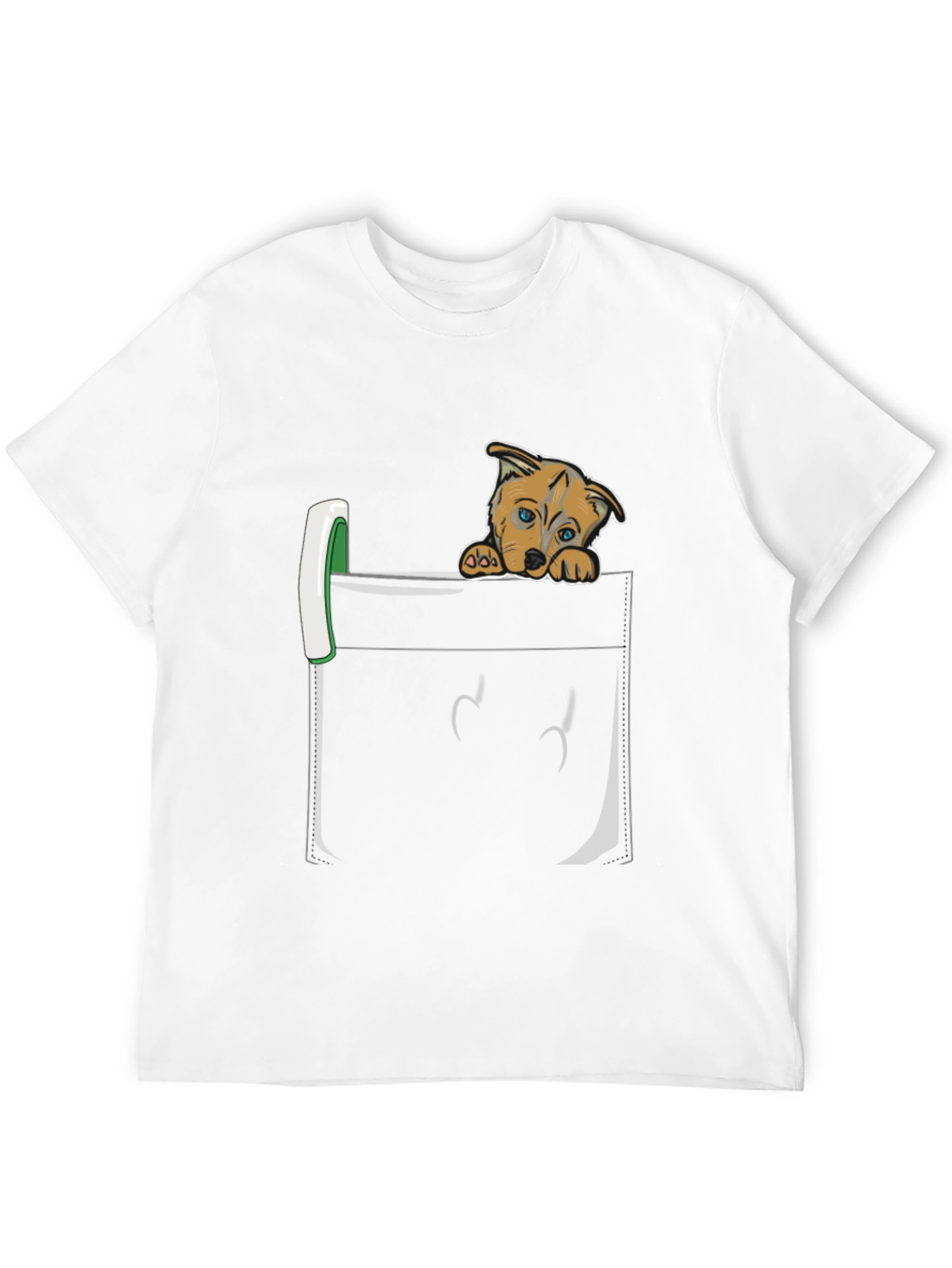 Puppy Peek Pocket Tee