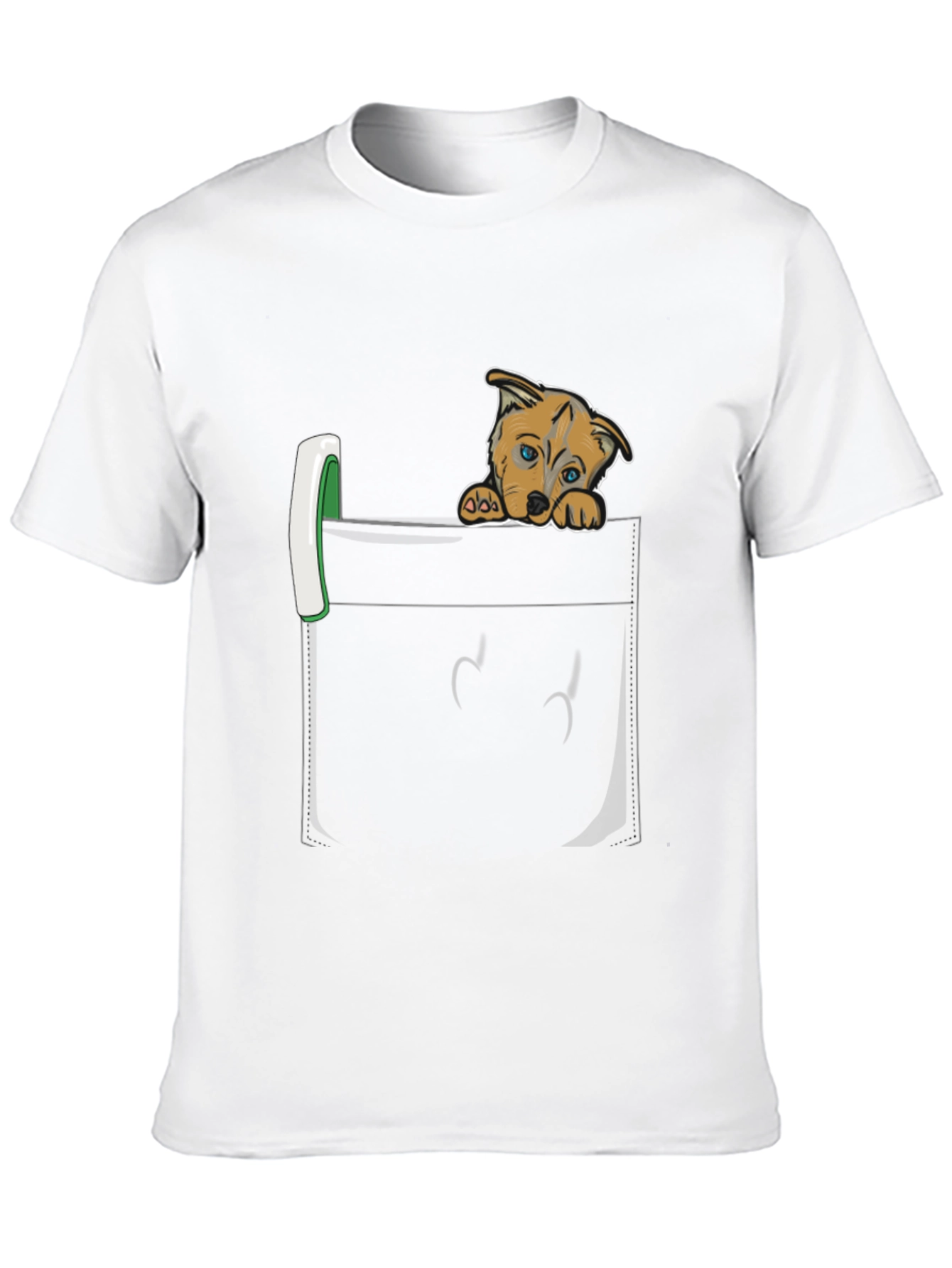 Puppy Peek Pocket Tee